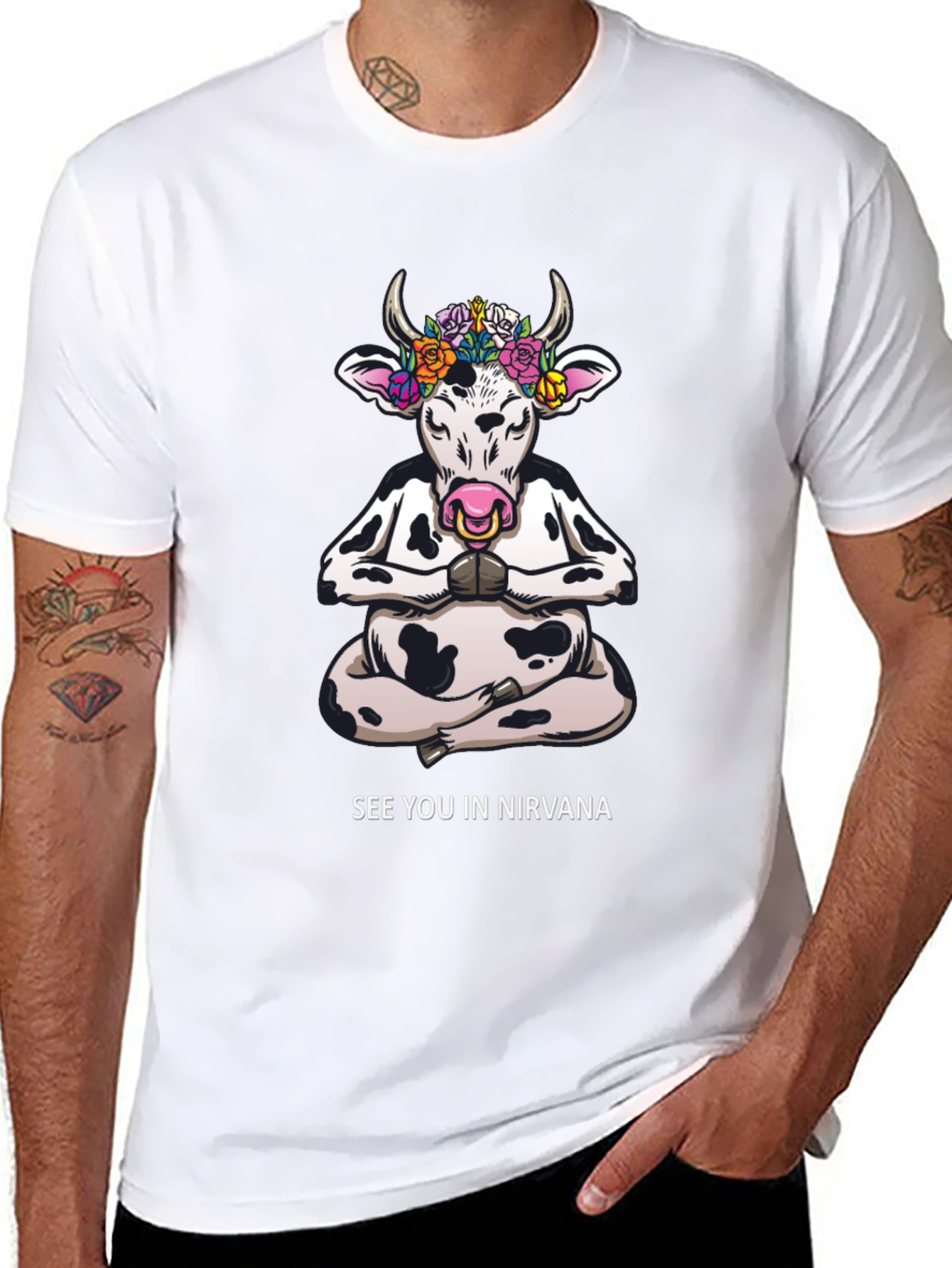 Yoga Cow T-Shirt - See You In Nirvana