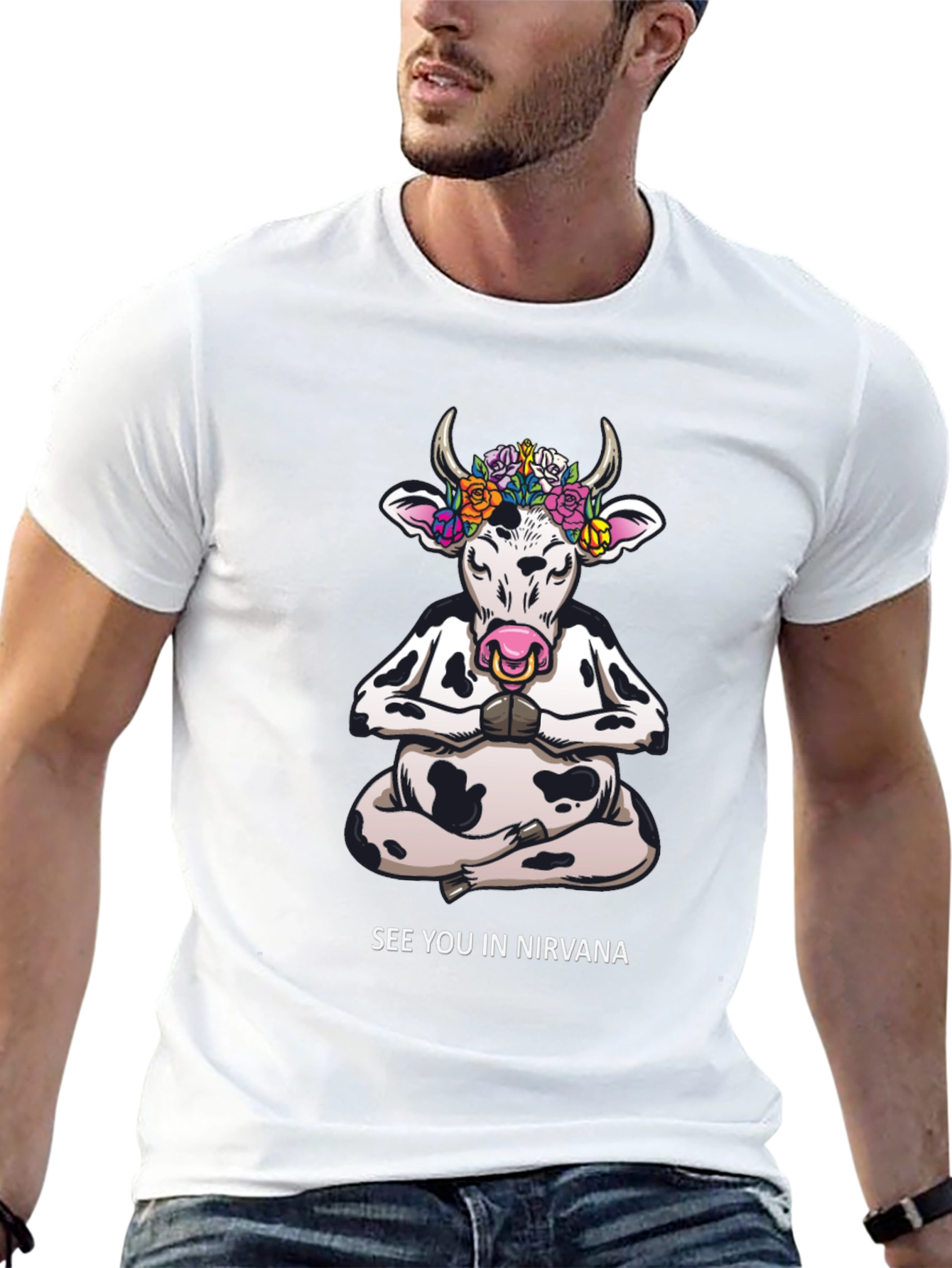 Yoga Cow T-Shirt - See You In Nirvana