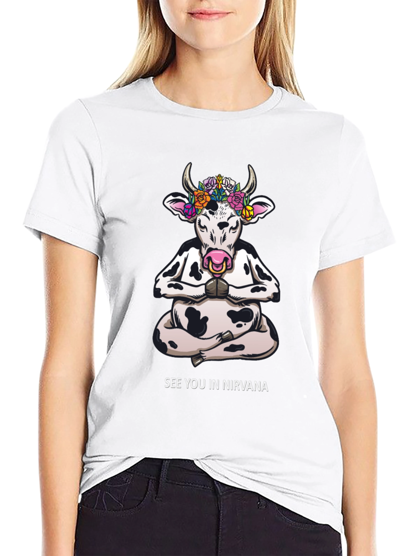 Yoga Cow T-Shirt - See You In Nirvana
