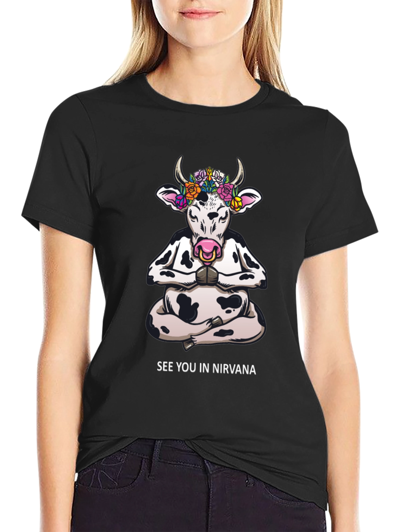 Yoga Cow T-Shirt - See You In Nirvana