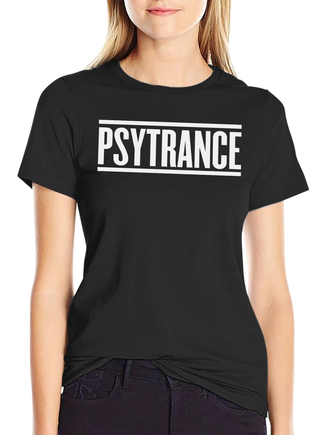 Psytrance Black Graphic Tee
