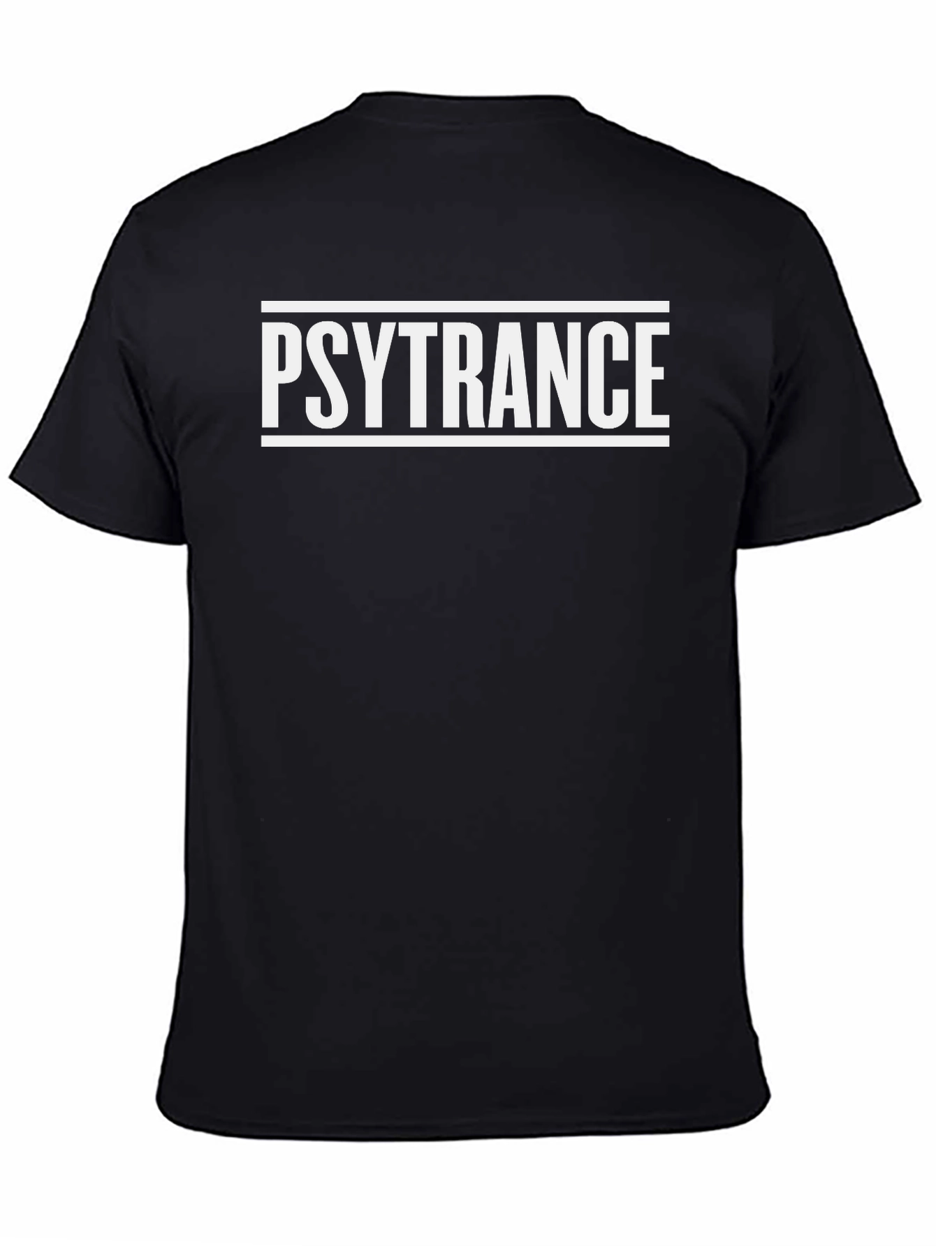 Psytrance Black Graphic Tee