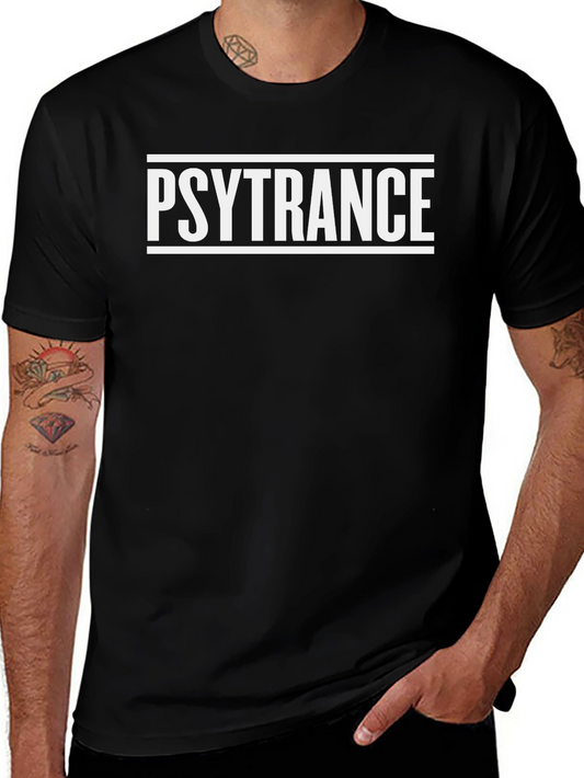 Psytrance Black Graphic Tee