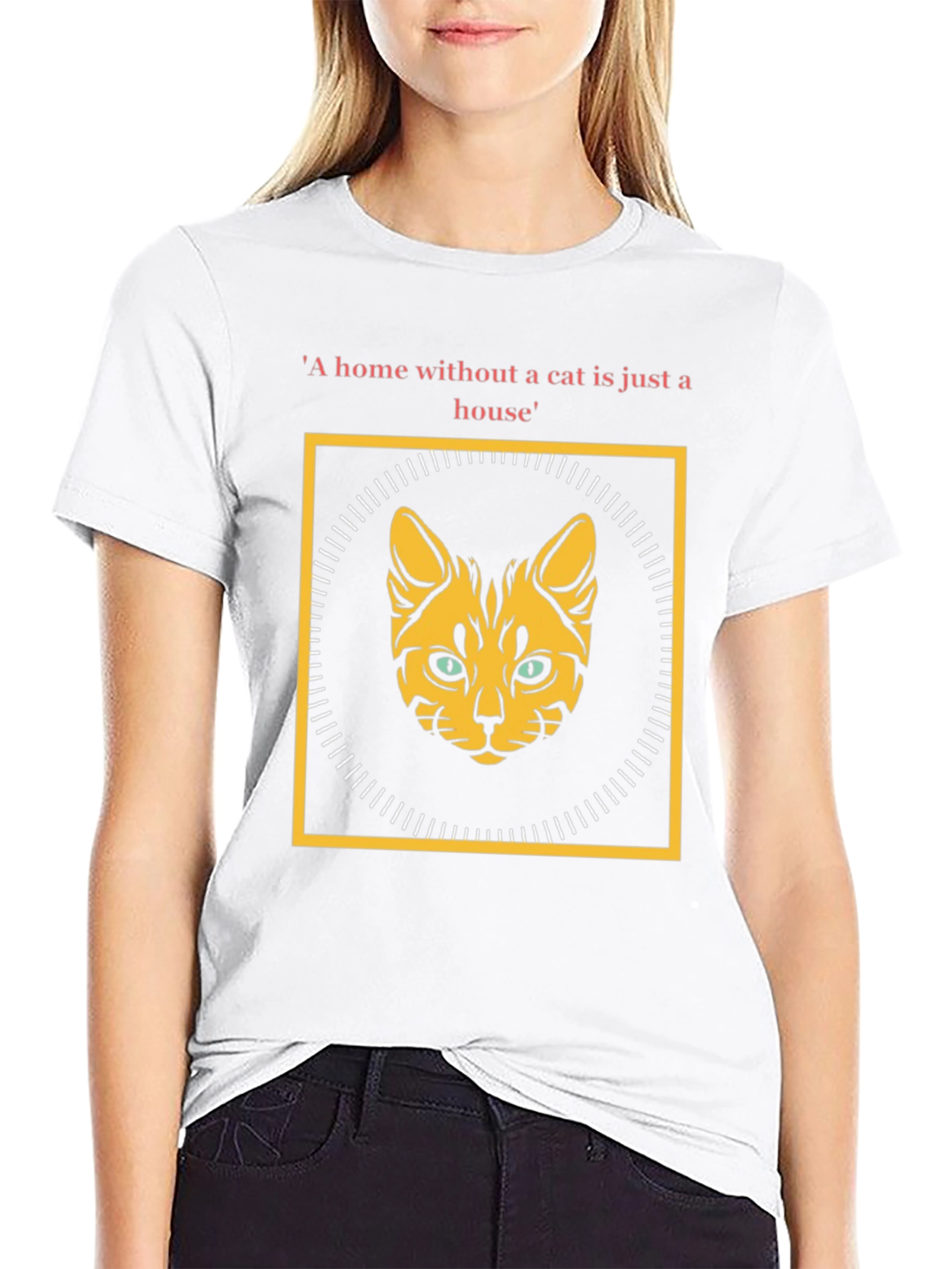 Cat Lover T-Shirt: Home Without a Cat