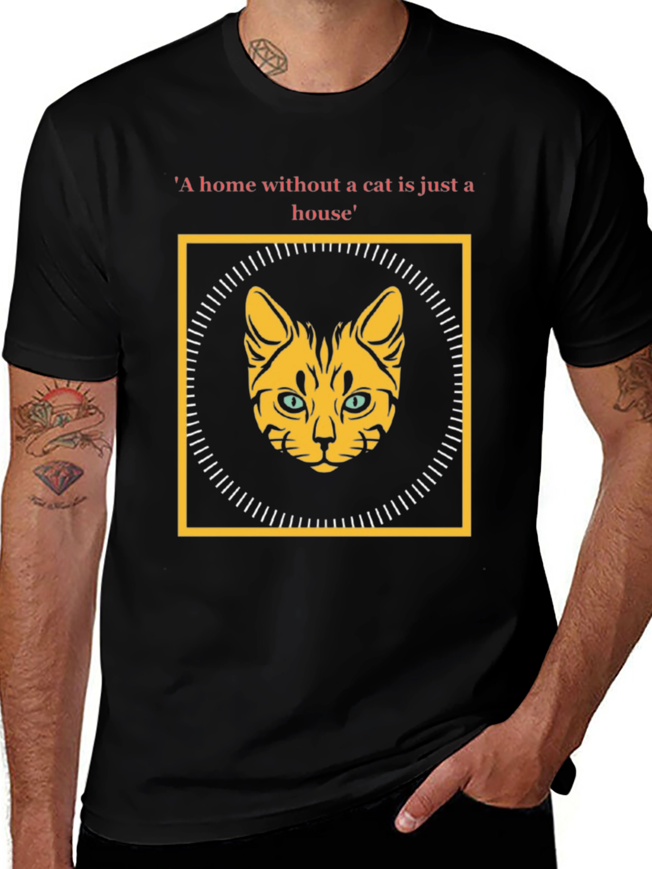 Cat Lover T-Shirt: Home Without a Cat