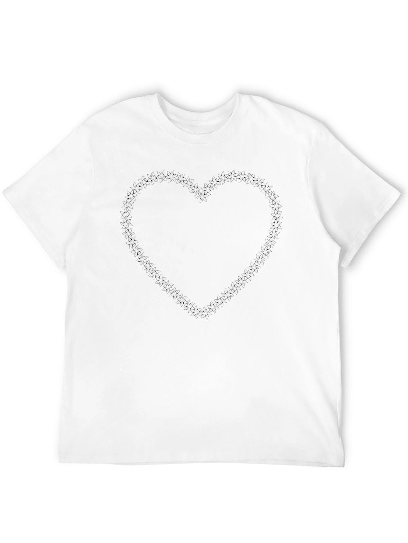 Mens Black Heart Graphic T-Shirt