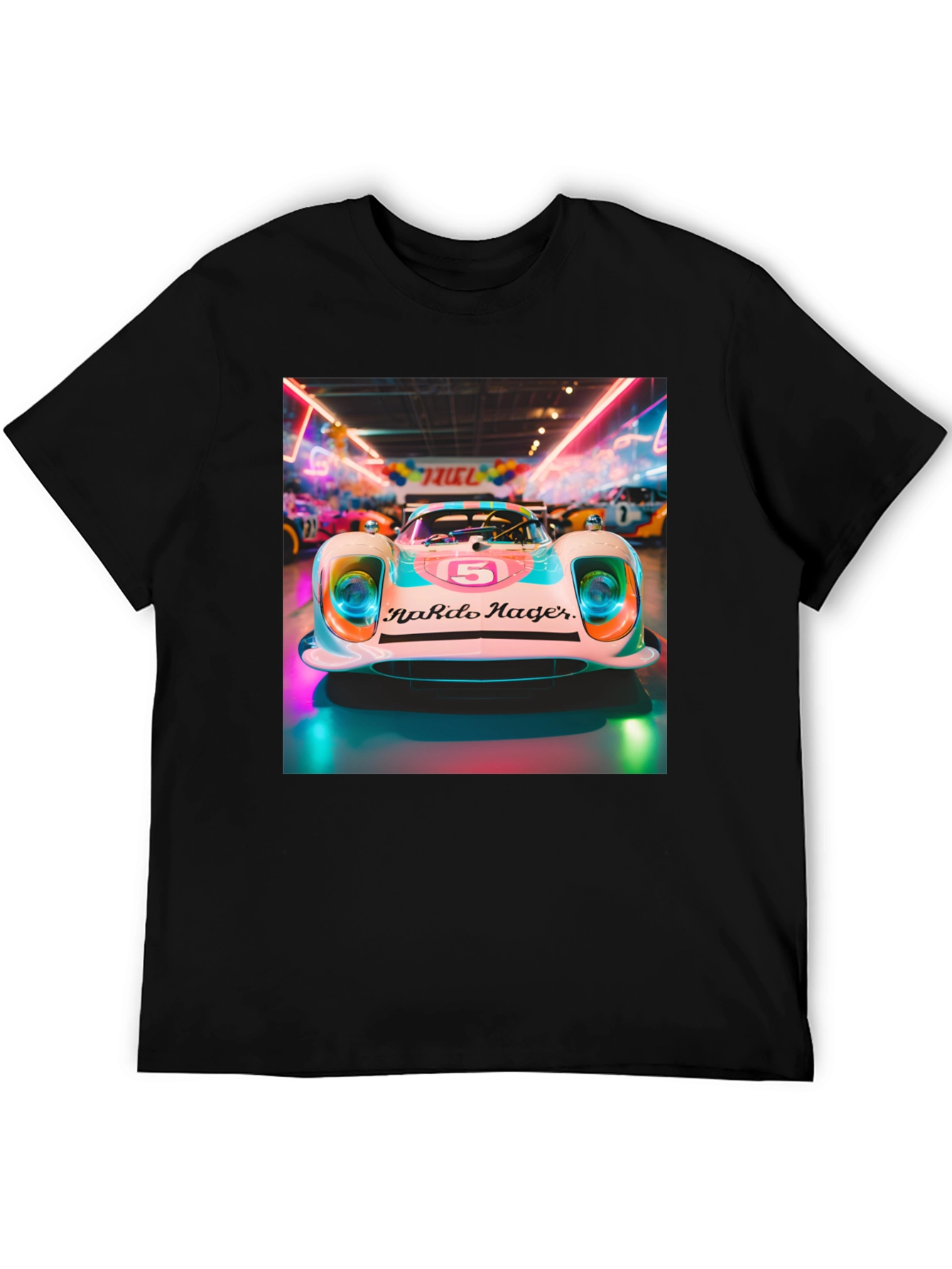 Retro Racing Car Graphic Tee