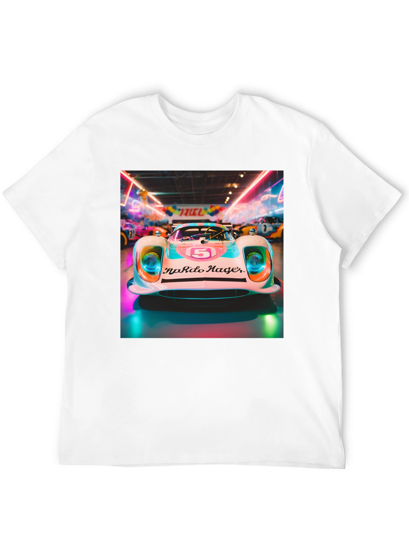 Retro Racing Car Graphic Tee
