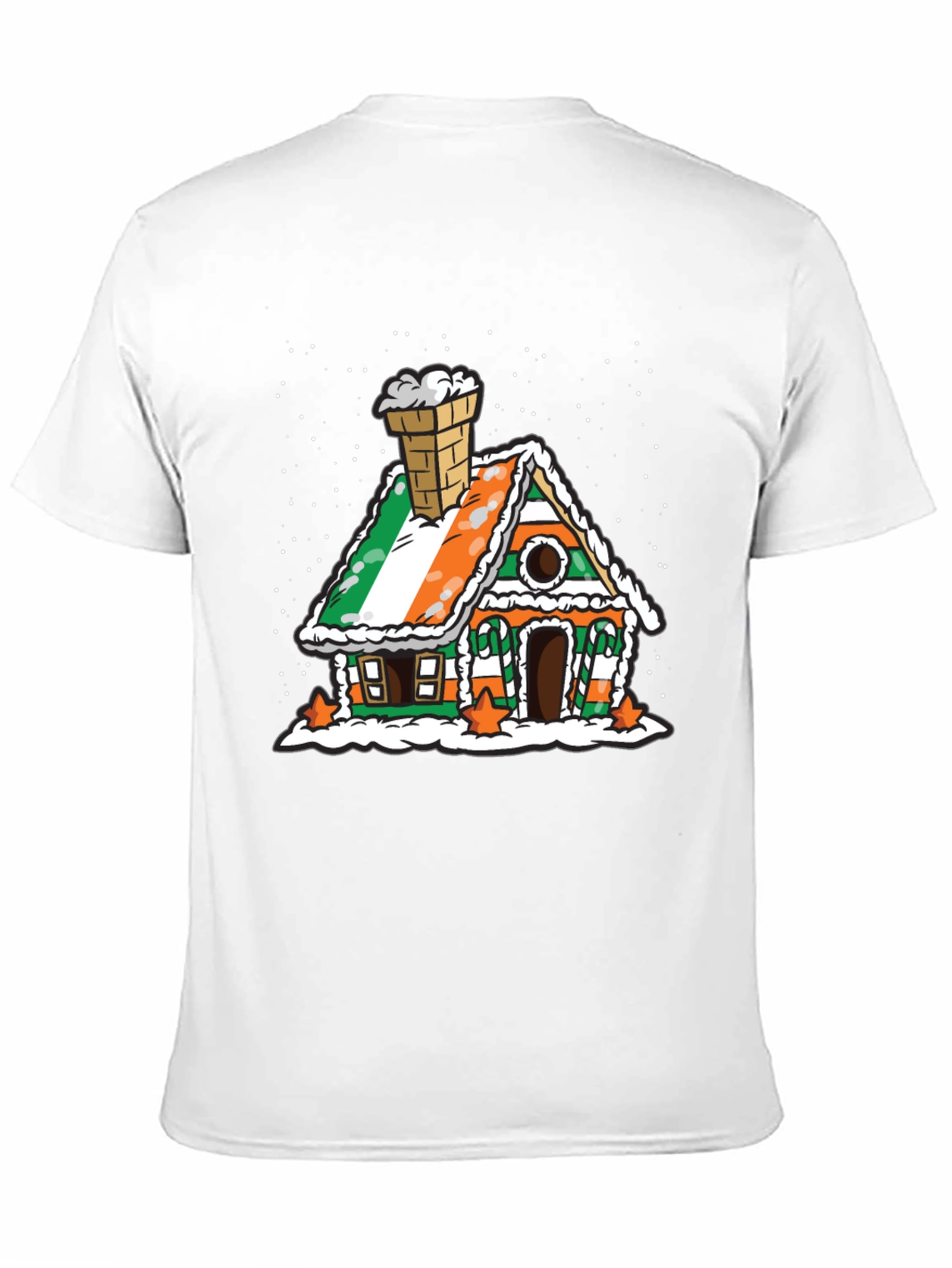Irish Flag Gingerbread House Black T-Shirt