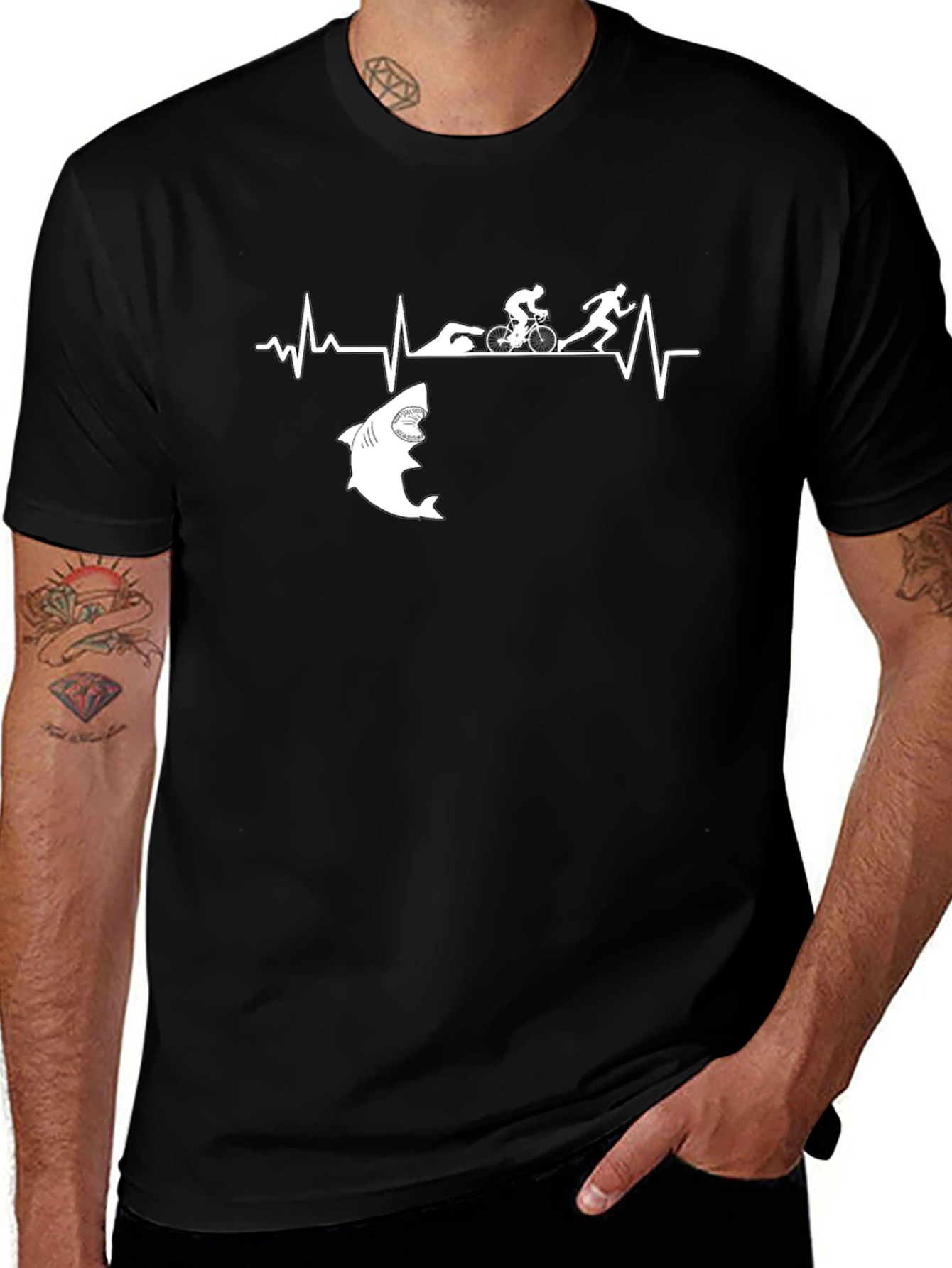 Triathlon Shark Attack T-Shirt