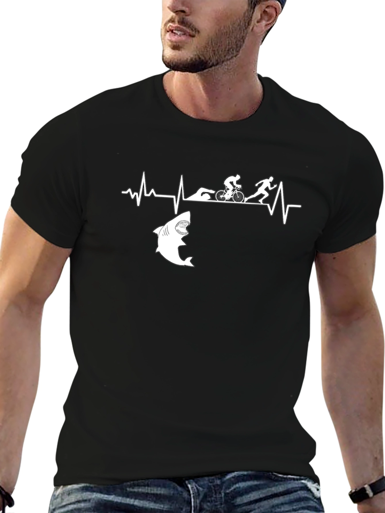 Triathlon Shark Attack T-Shirt