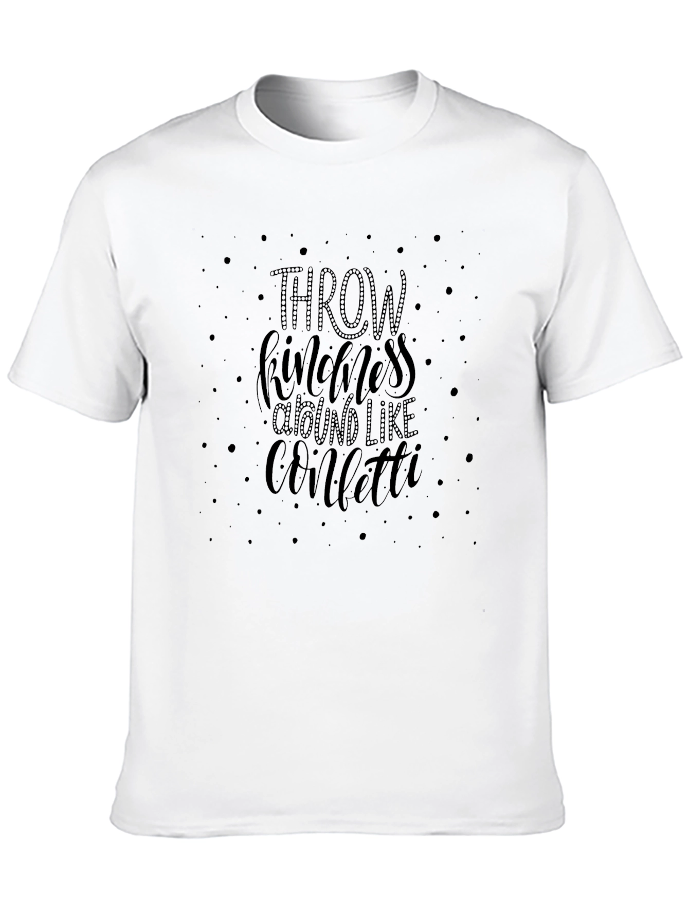 Kindness Confetti Black Graphic Tee