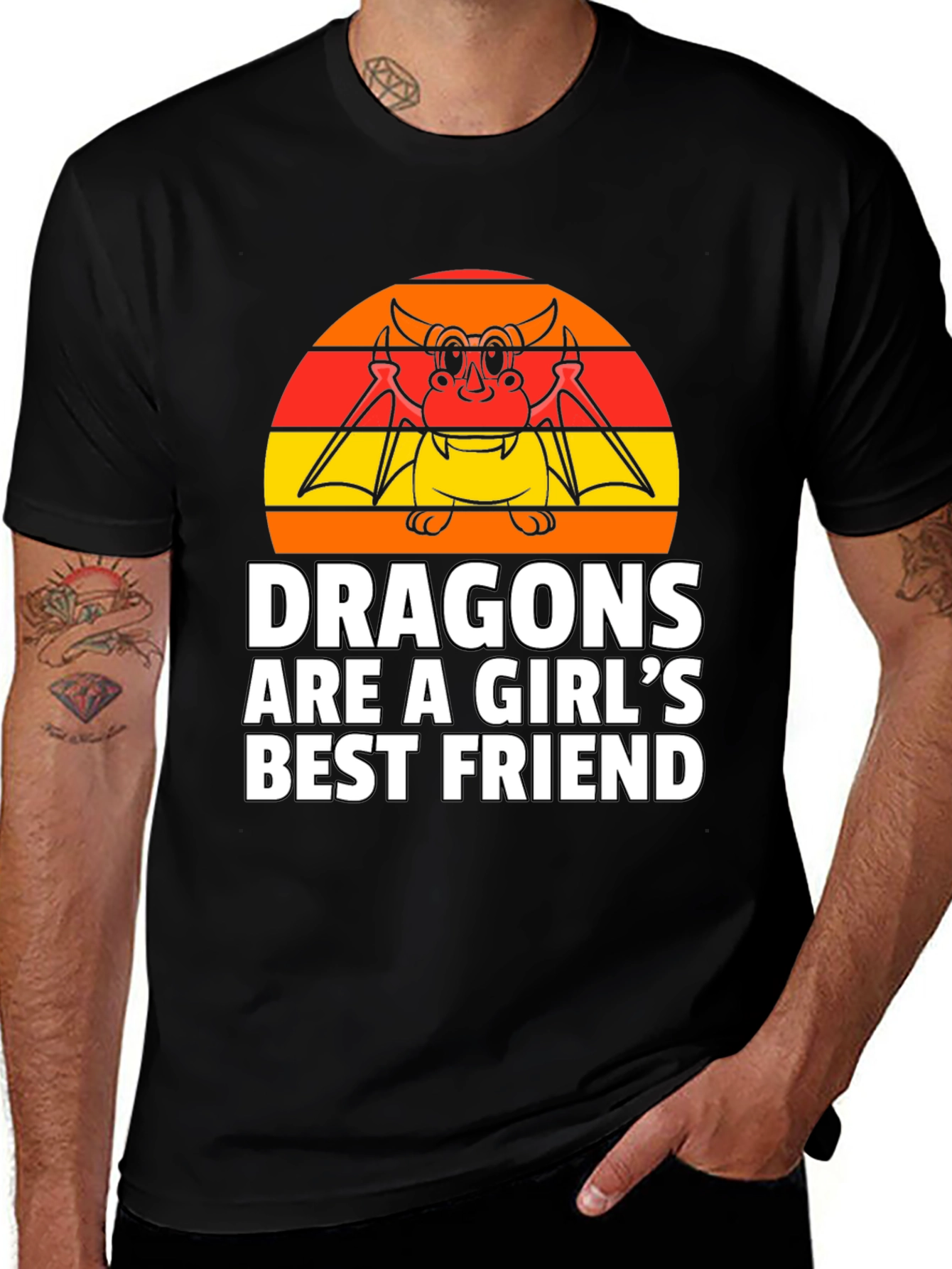 Dragon Lovers T-Shirt - Girls Best Friend Tee