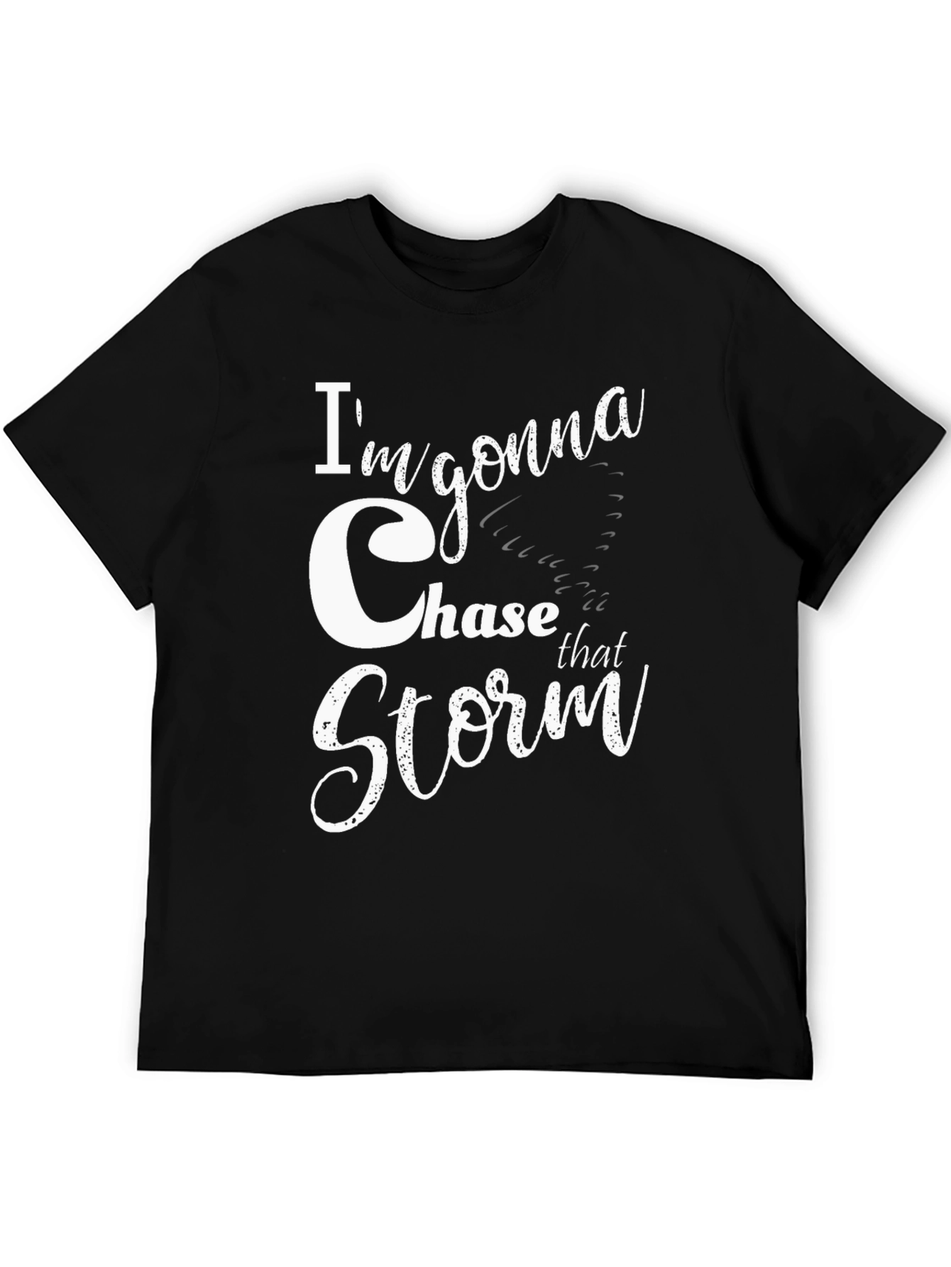 Chase That Storm Graphic Tee - Black