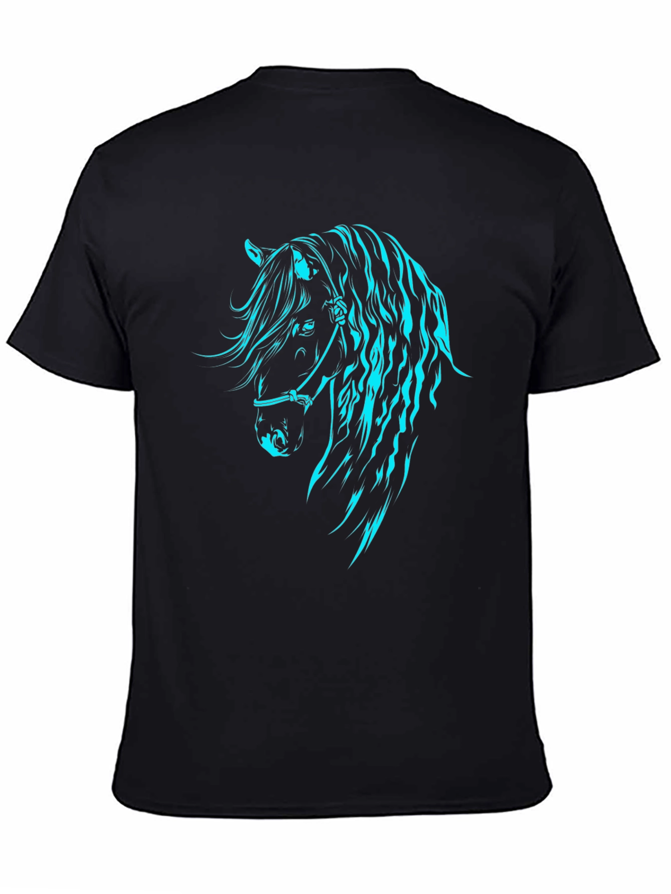 Horse Graphic Tee - Black