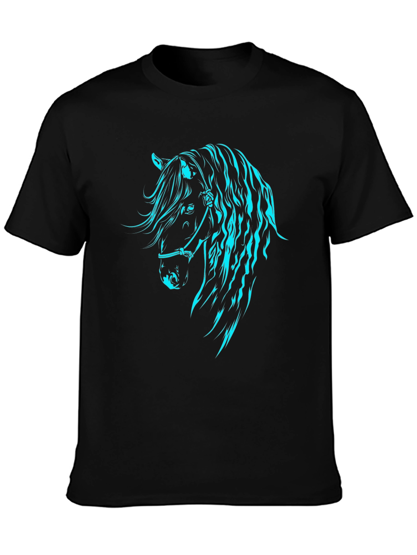 Horse Graphic Tee - Black