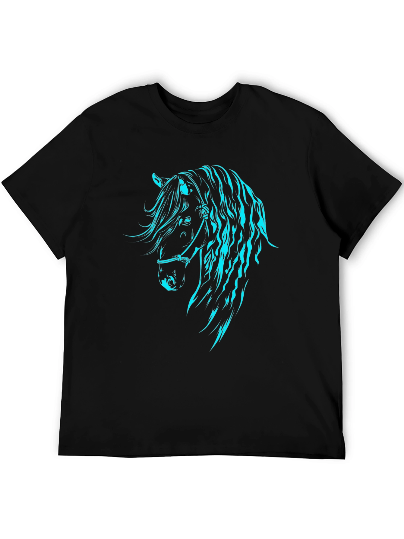 Horse Graphic Tee - Black