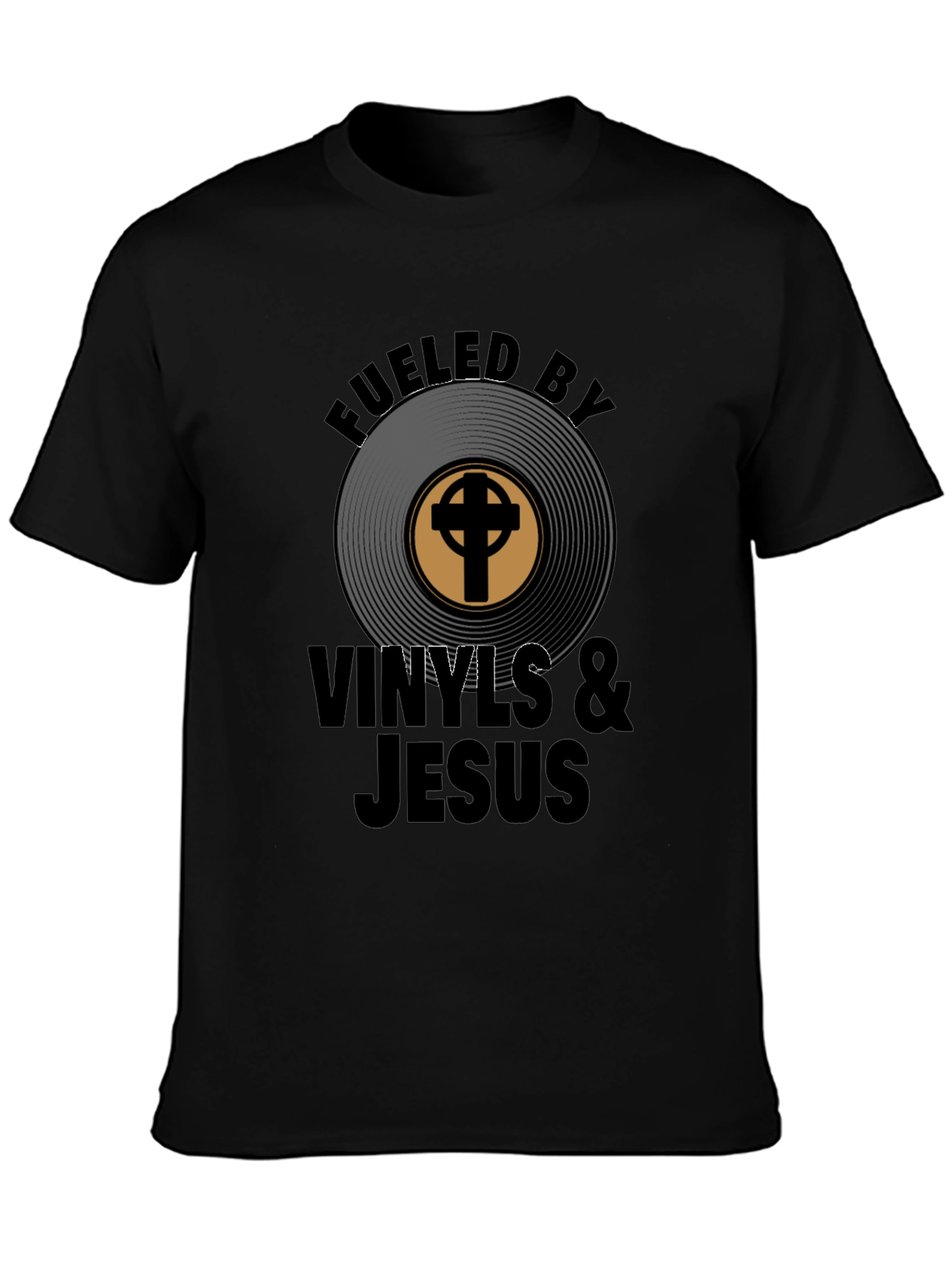 Fueled by Vinyls & Jesus T-Shirt