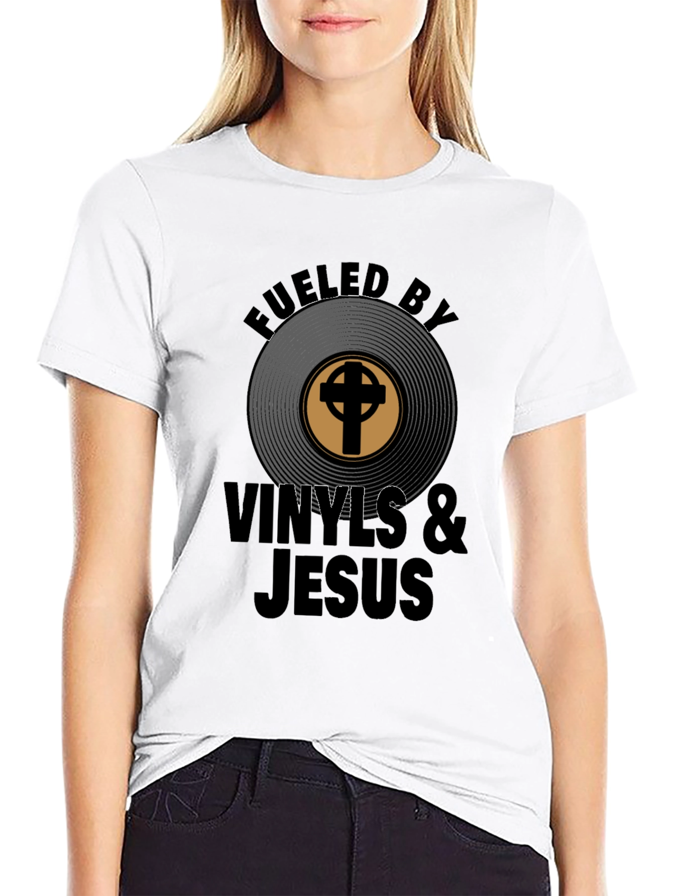 Fueled by Vinyls & Jesus T-Shirt