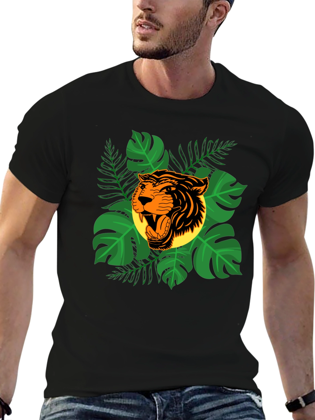 Tiger Jungle Graphic T-Shirt - Roar into Style!