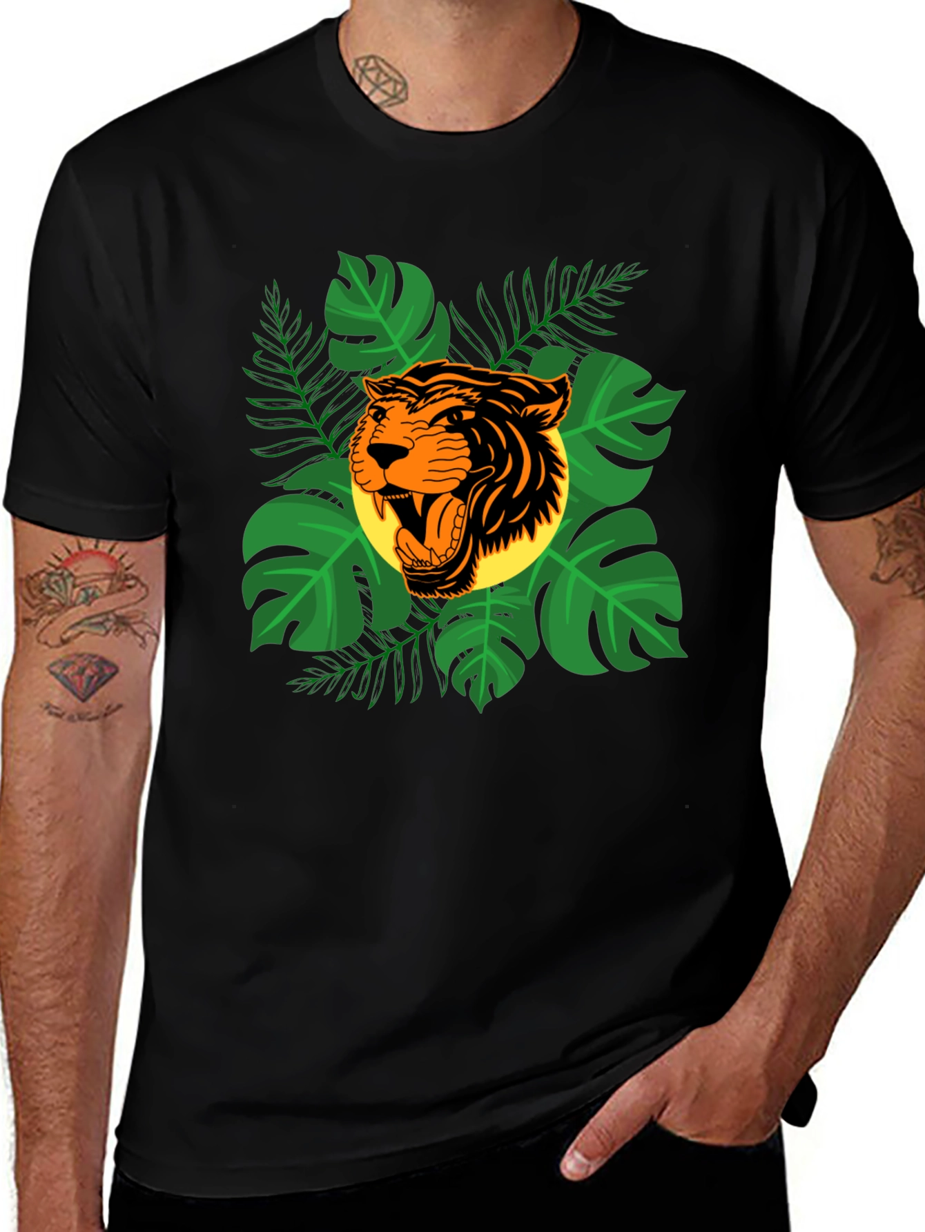 Tiger Jungle Graphic T-Shirt - Roar into Style!