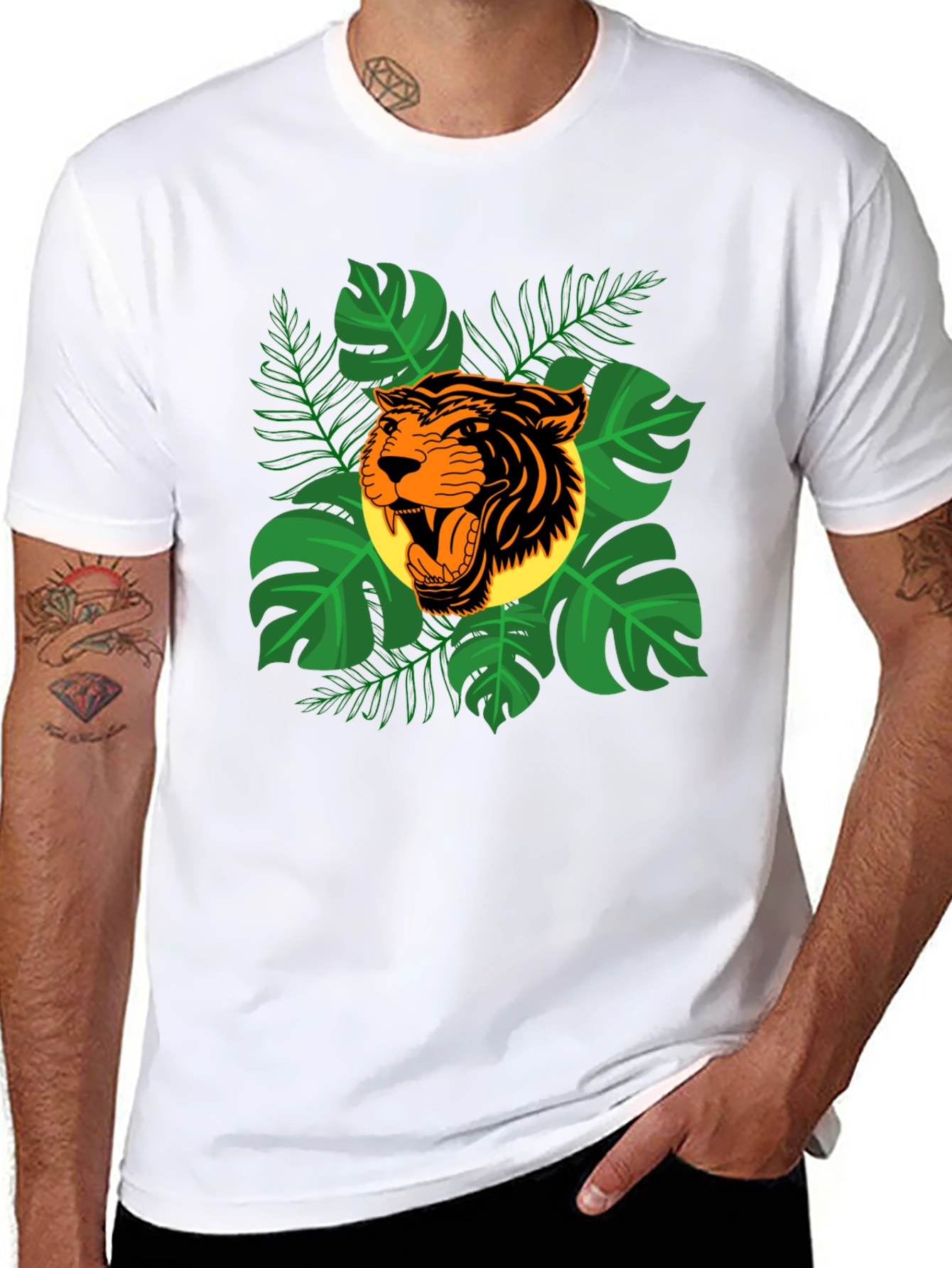 Tiger Jungle Graphic T-Shirt - Roar into Style!