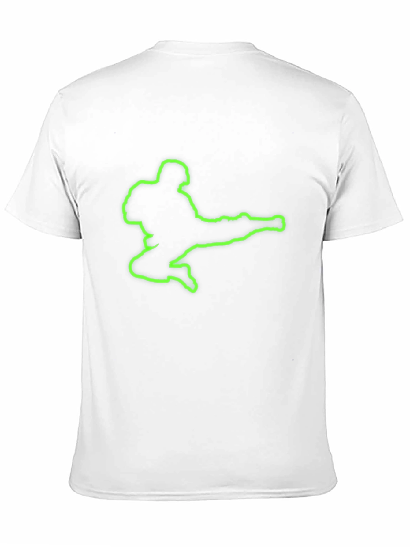 Neon Kick Silhouette Black T-Shirt