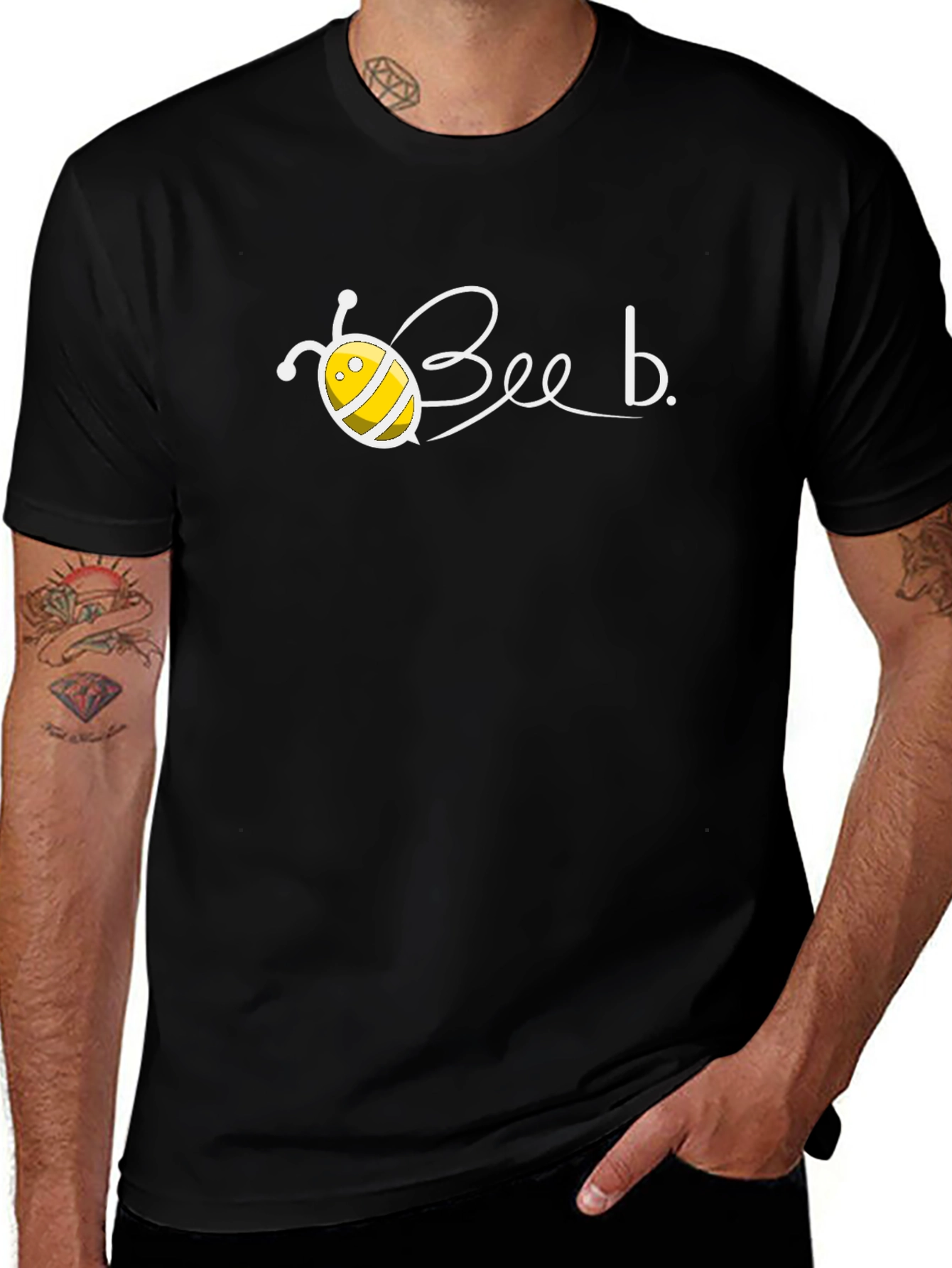 Bee-Themed Black T-Shirt