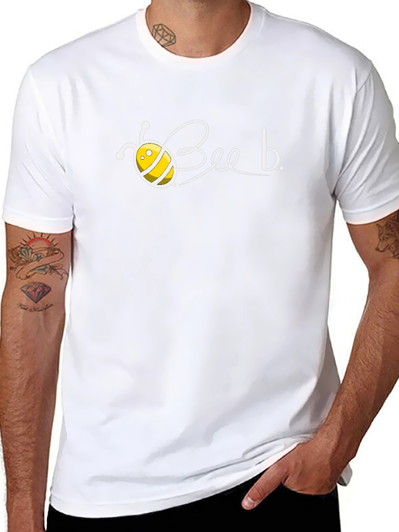 Bee-Themed Black T-Shirt