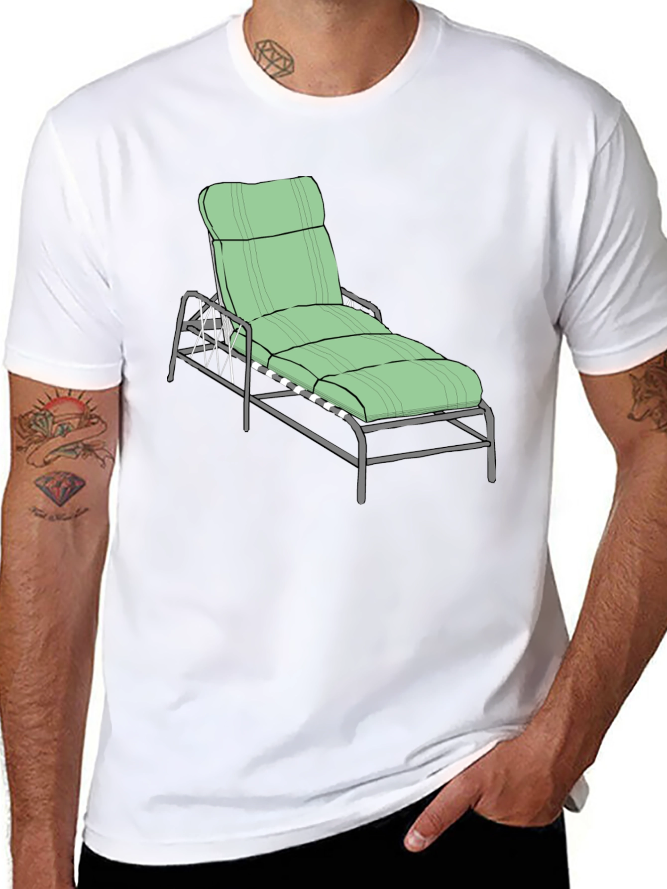 Relaxing Lounger Graphic Tee - Beach Vibes!