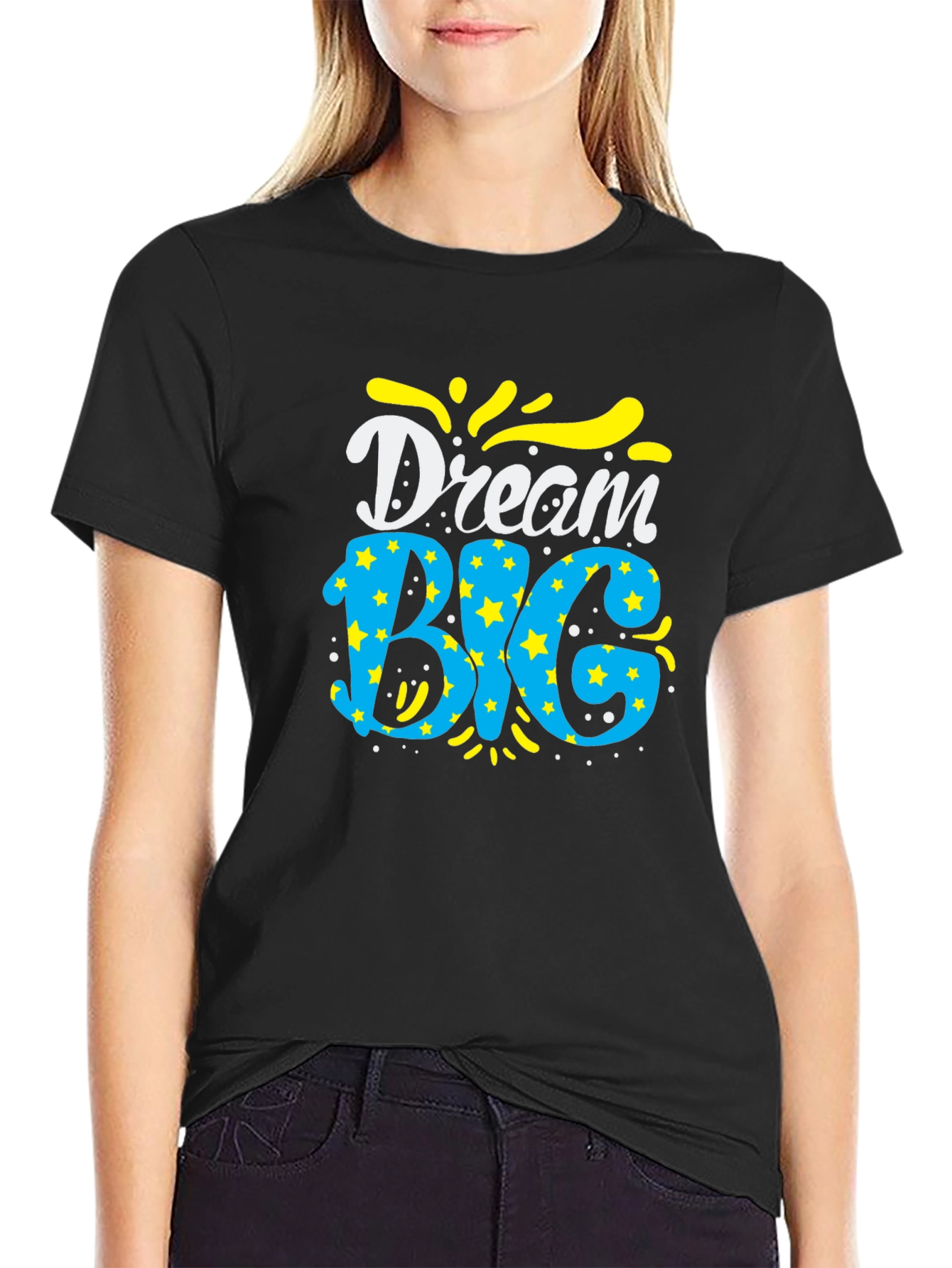 Dream Big Graphic Tee - Mens Black T-Shirt