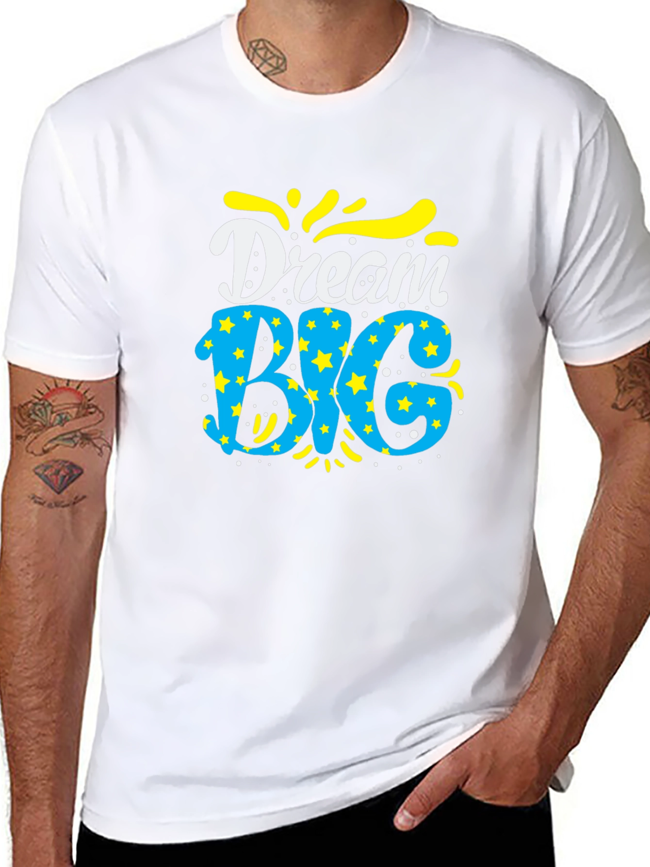 Dream Big Graphic Tee - Mens Black T-Shirt