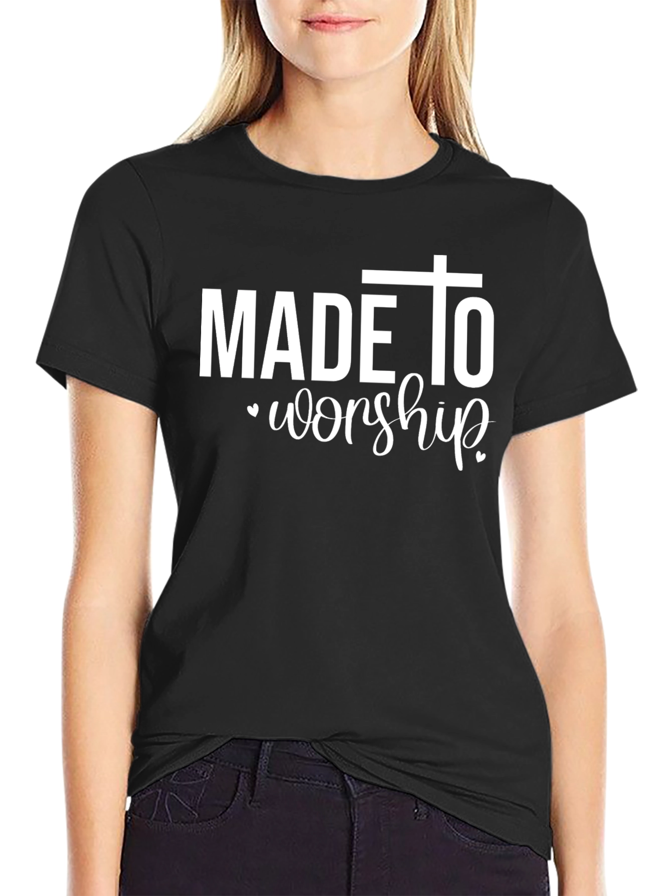 Made to Worship Graphic Tee - Black
