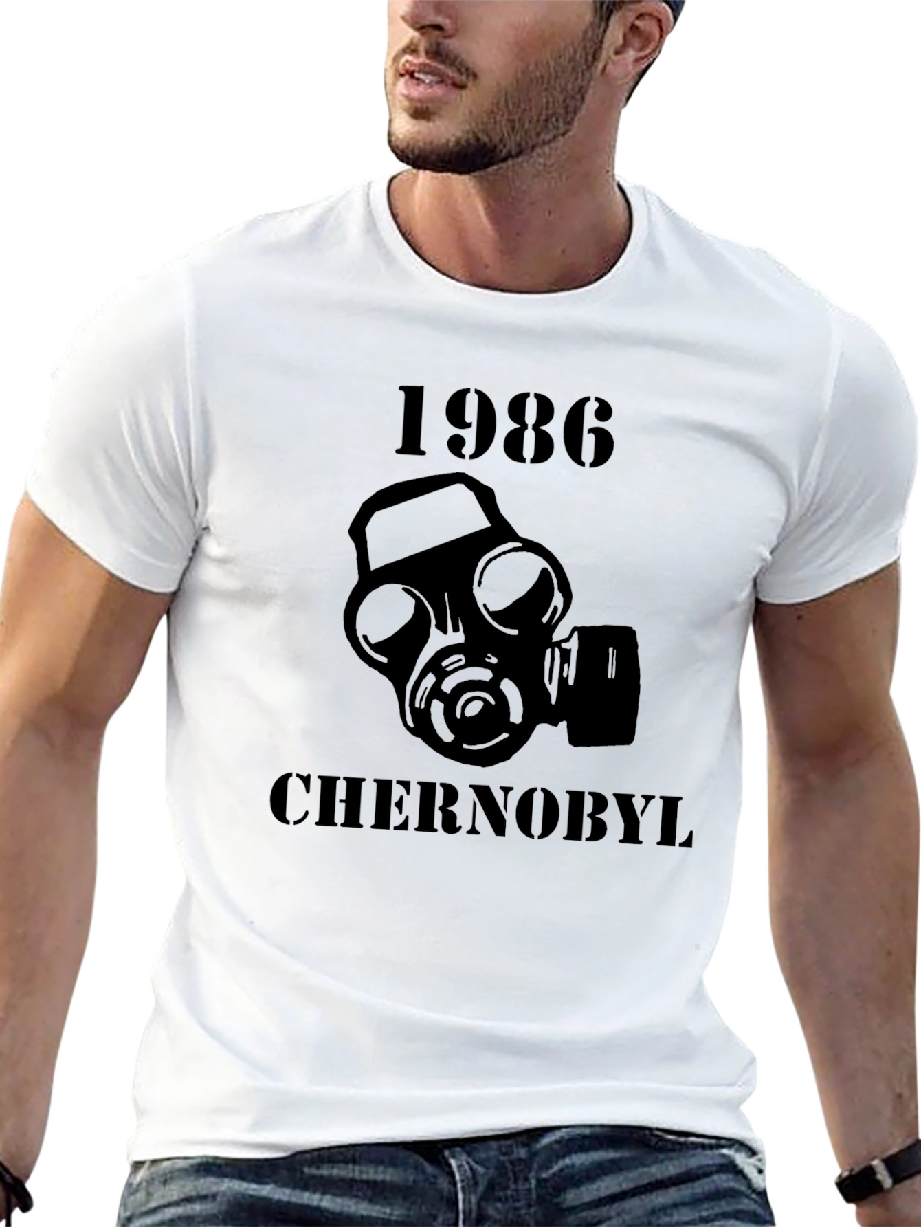 Chernobyl 1986 Gas Mask T-Shirt - Black