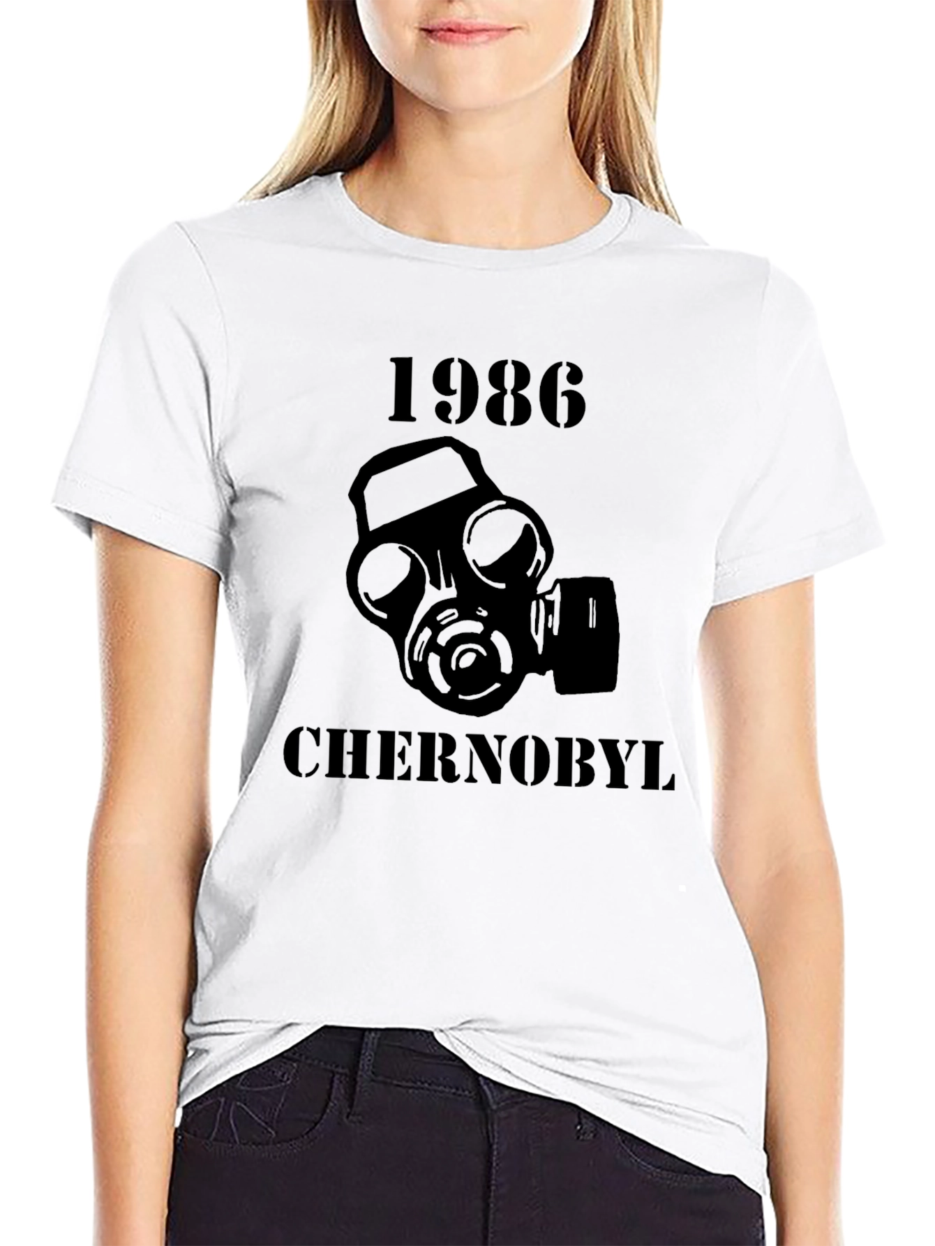 Chernobyl 1986 Gas Mask T-Shirt - Black