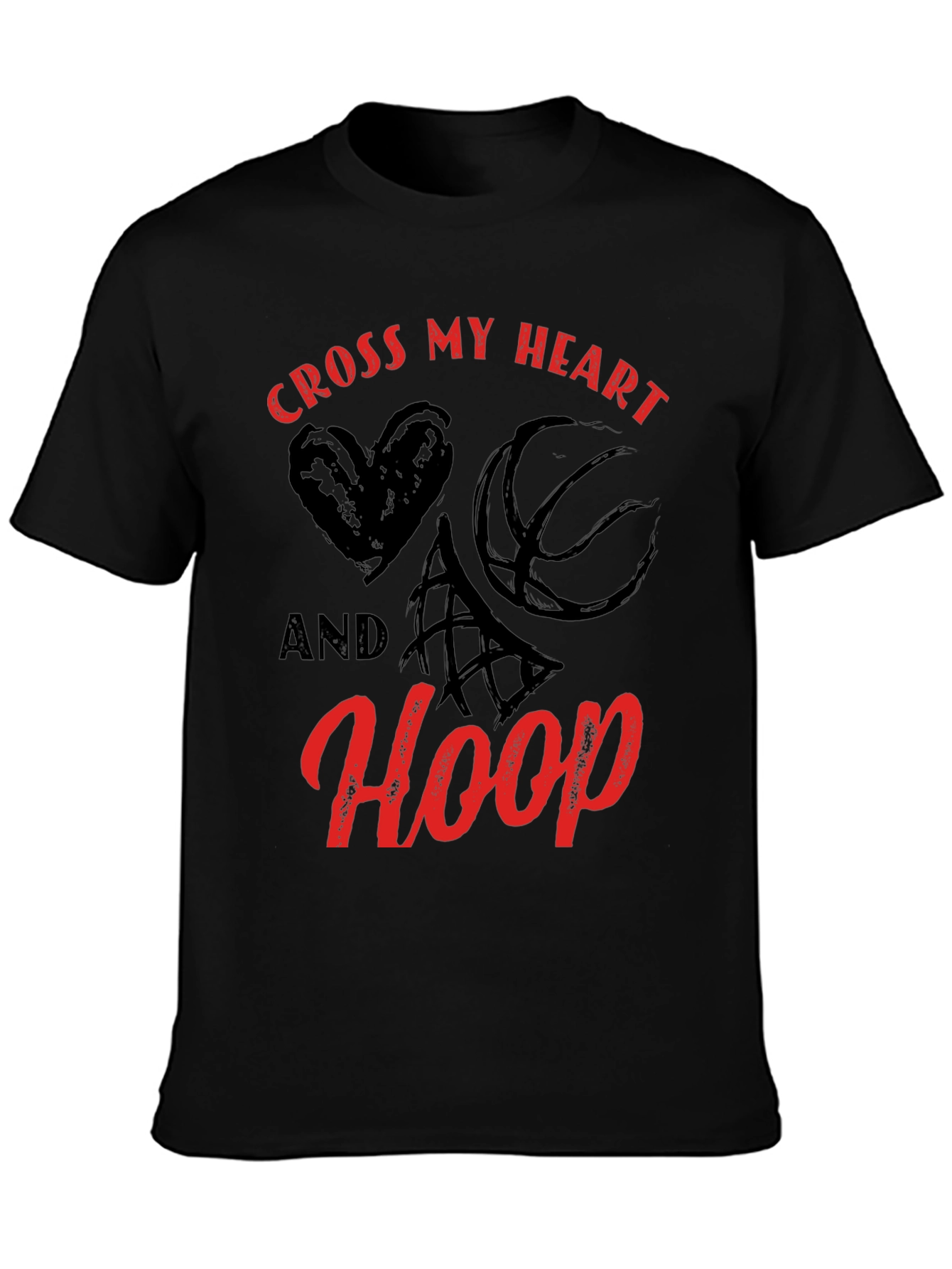 Cross My Heart and Hoop Graphic T-Shirt