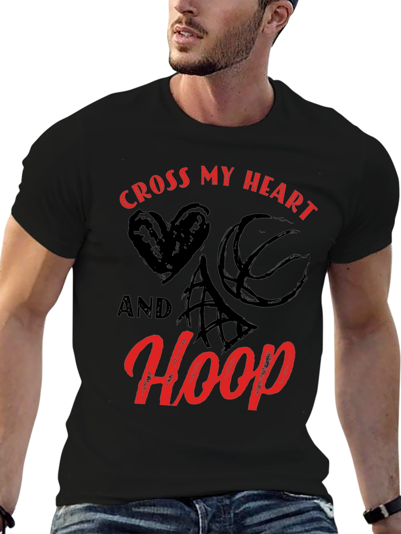 Cross My Heart and Hoop Graphic T-Shirt