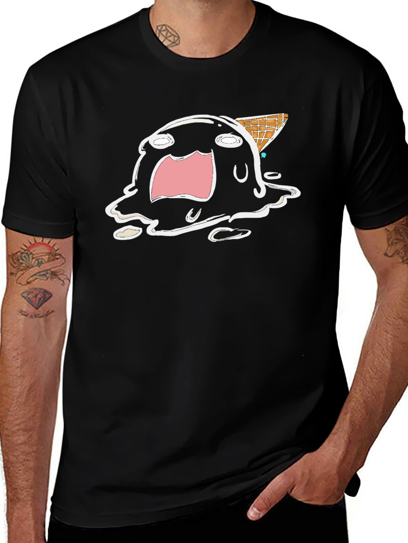 Meltdown Ice Cream Black T-Shirt
