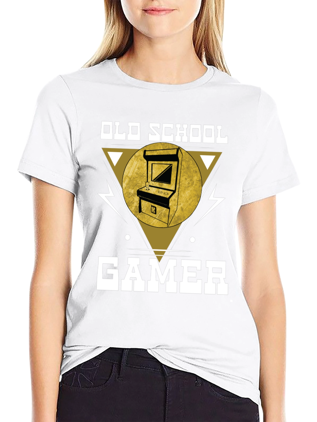 Old School Gamer T-Shirt - Retro Arcade Design
