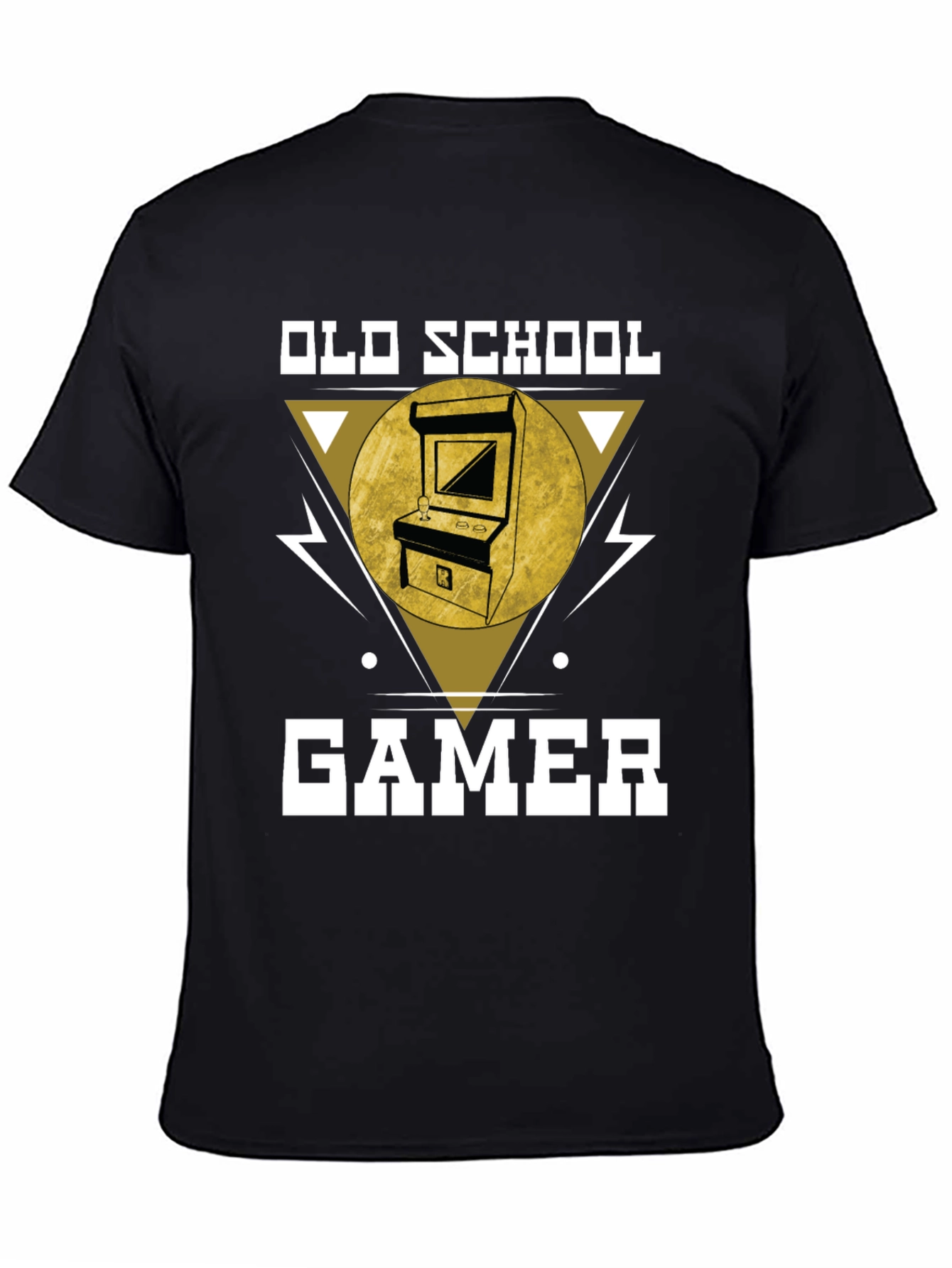 Old School Gamer T-Shirt - Retro Arcade Design