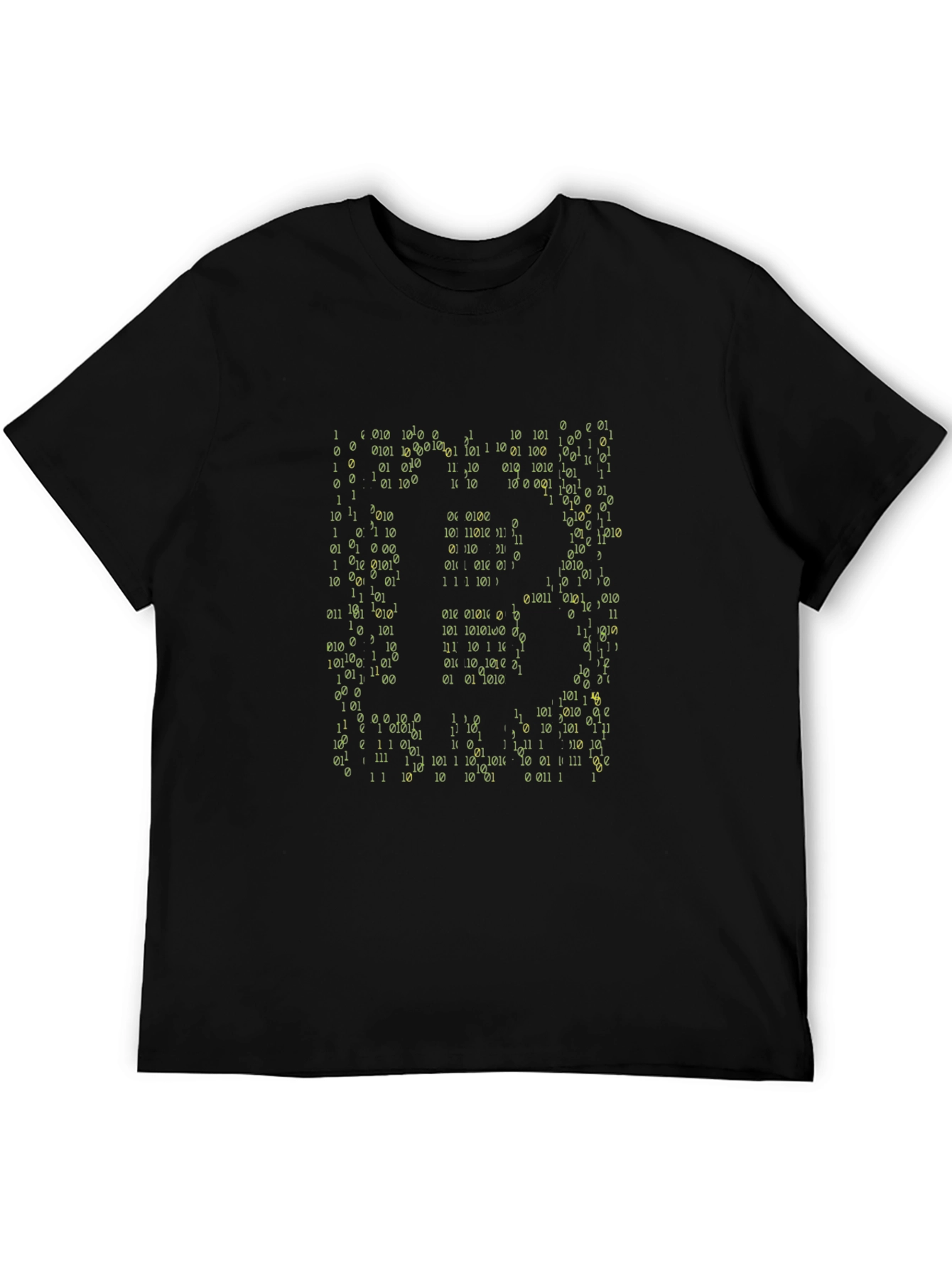 Binary Code Graphic Print T-Shirt