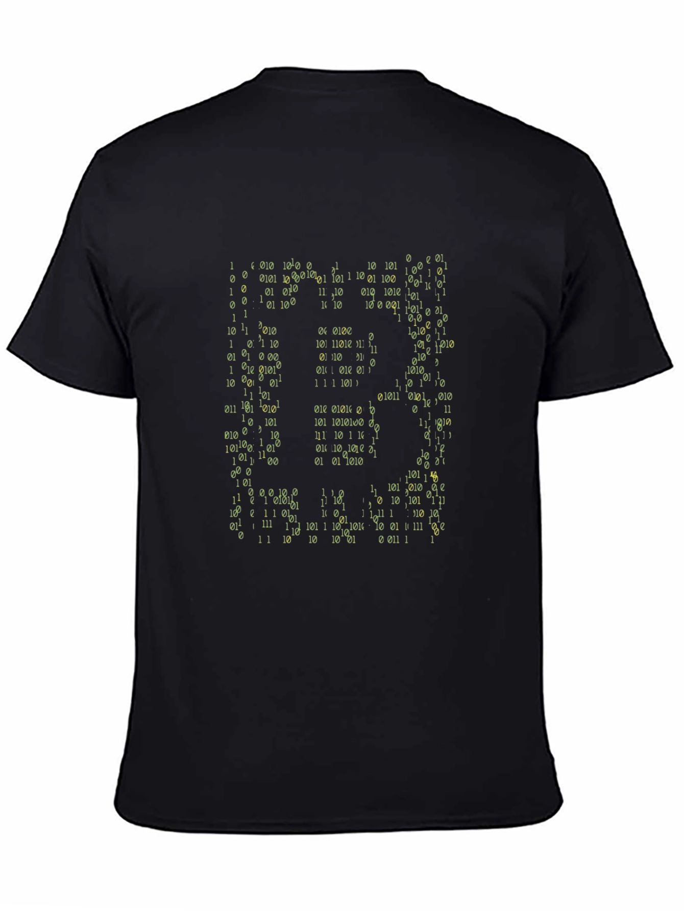 Binary Code Graphic Print T-Shirt