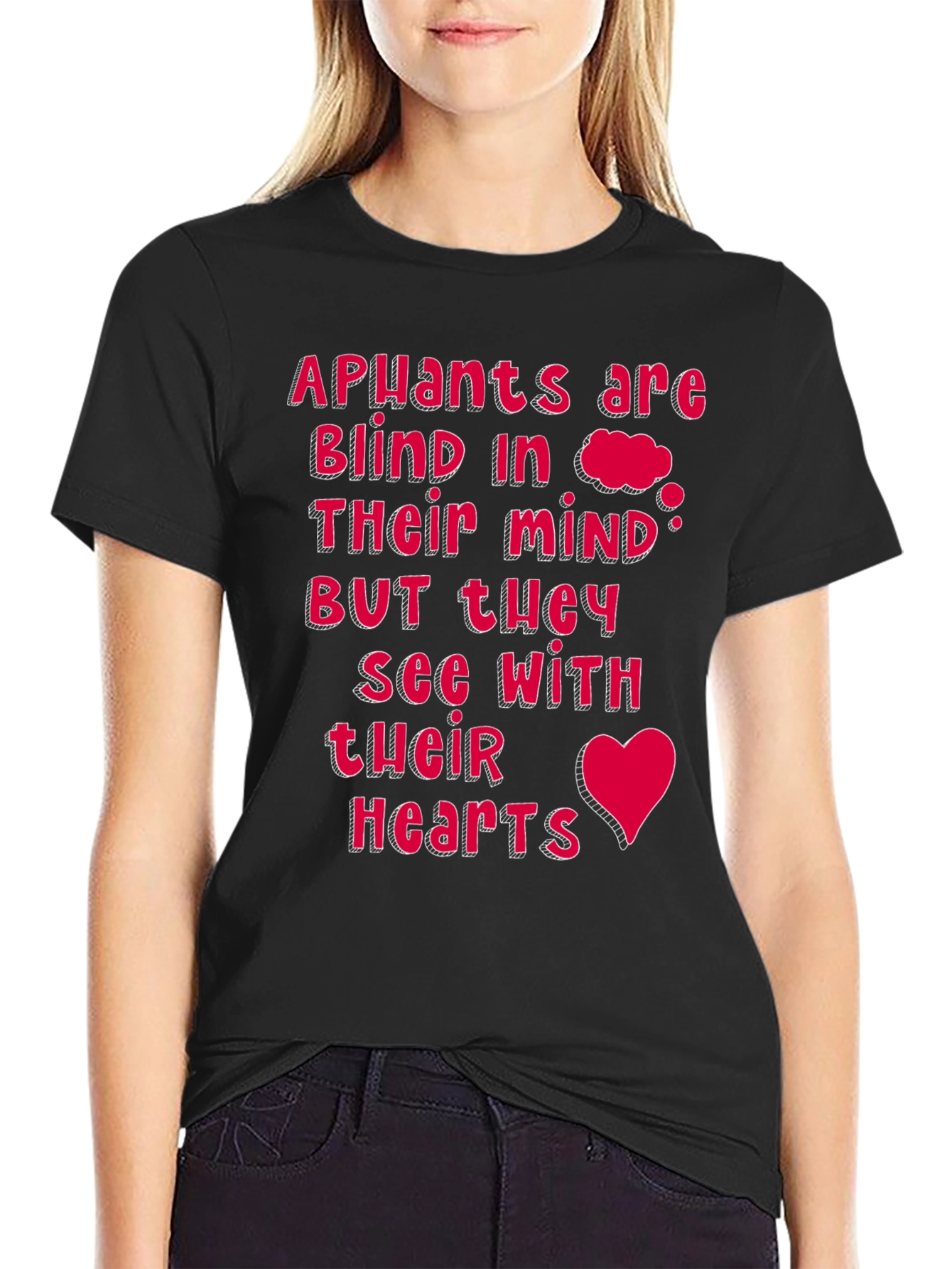 Apuants See with Their Hearts Black Tee
