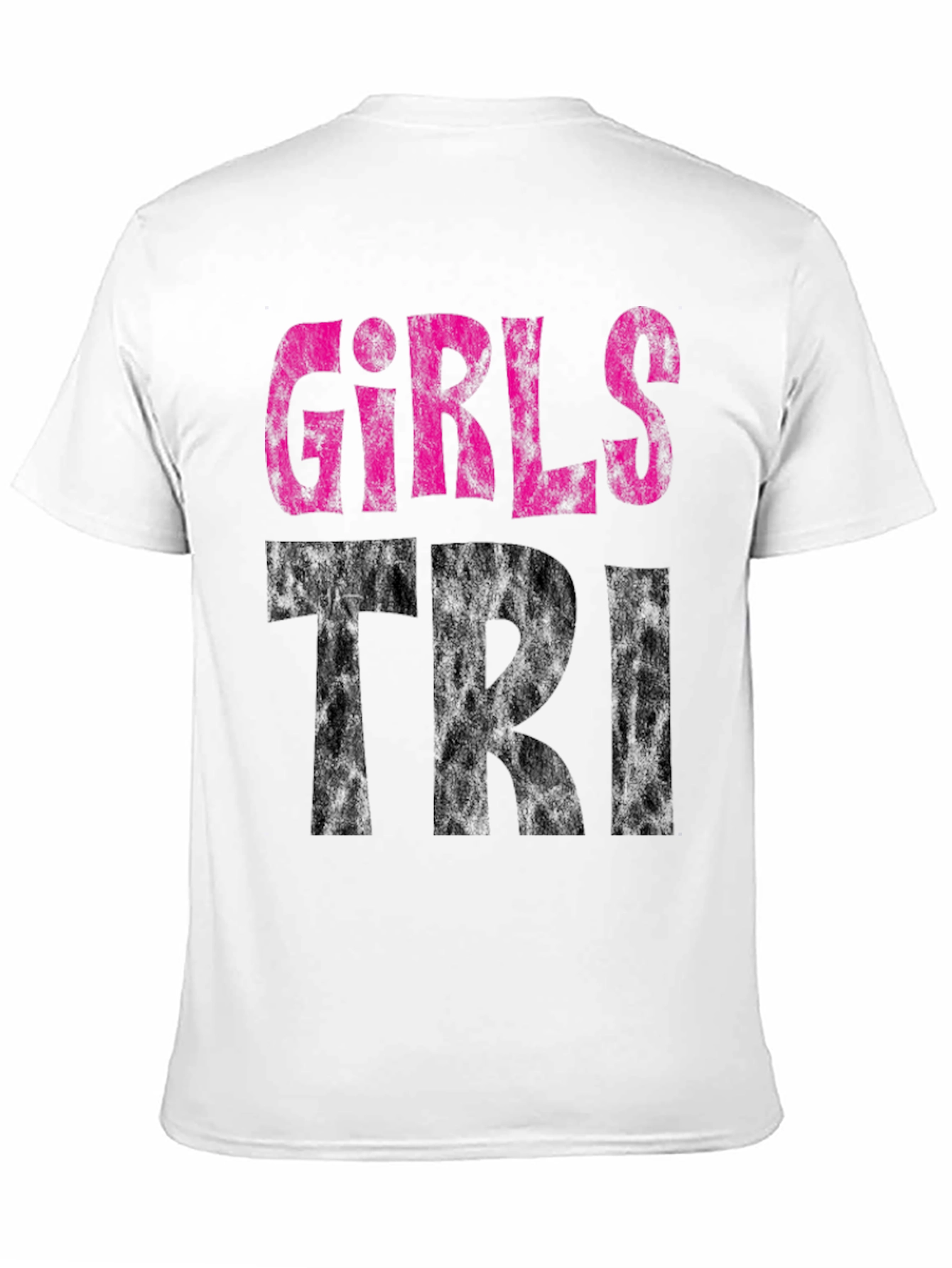 Girls Tri T-Shirt - Black Graphic Tee