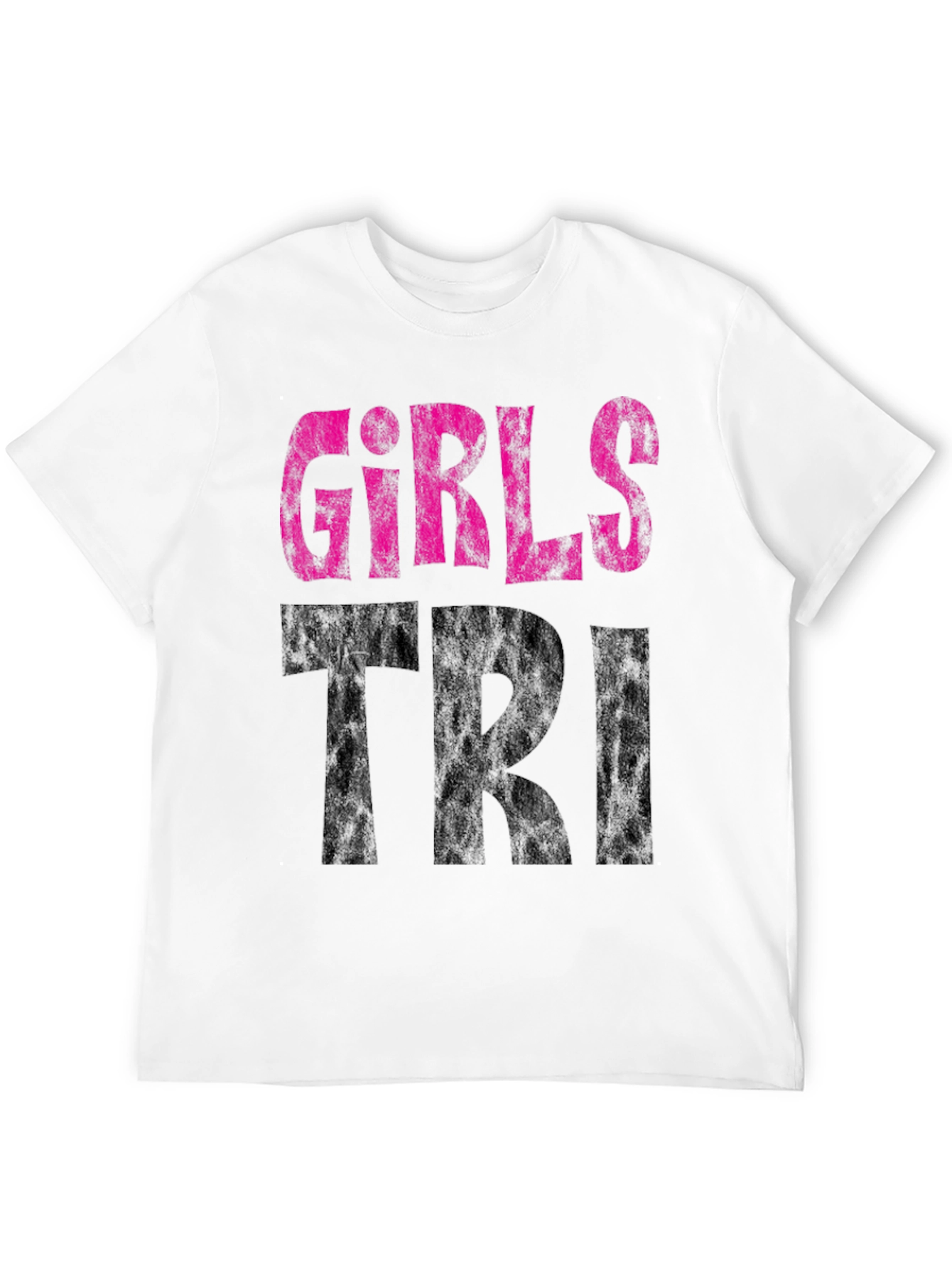 Girls Tri T-Shirt - Black Graphic Tee