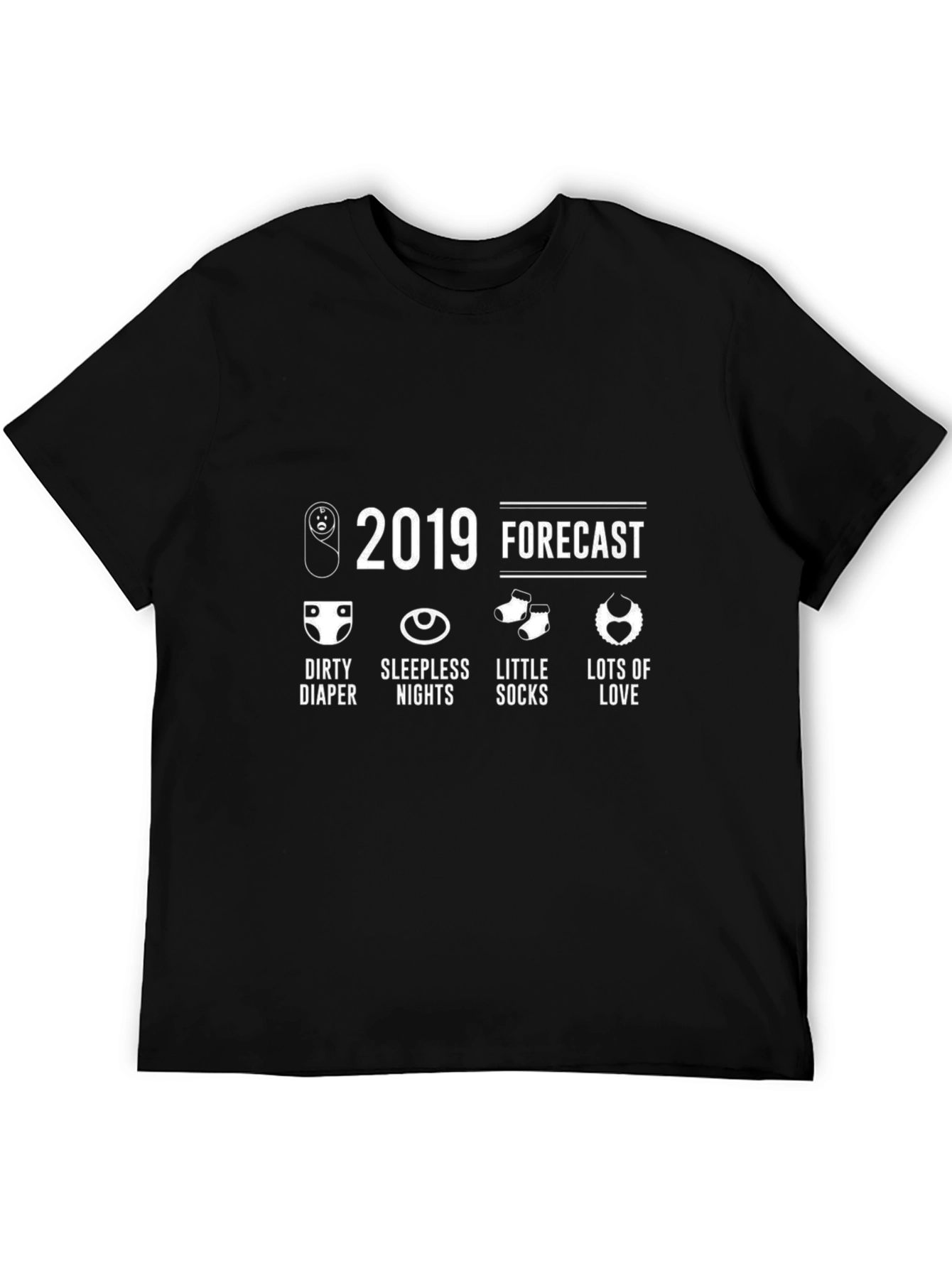 2019 Forecast Baby T-Shirt - New Parent Gift