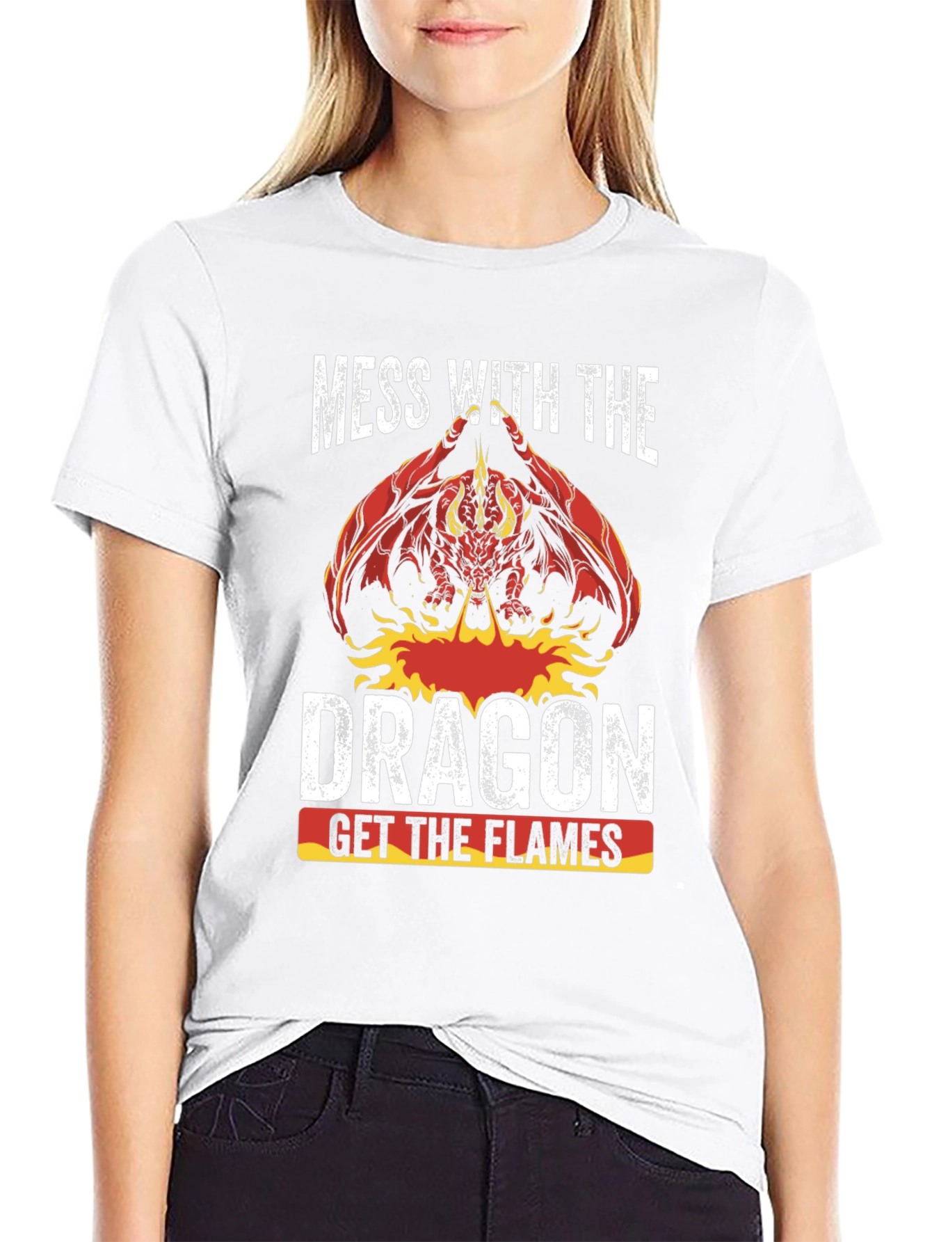 Dragon Flames Graphic T-Shirt
