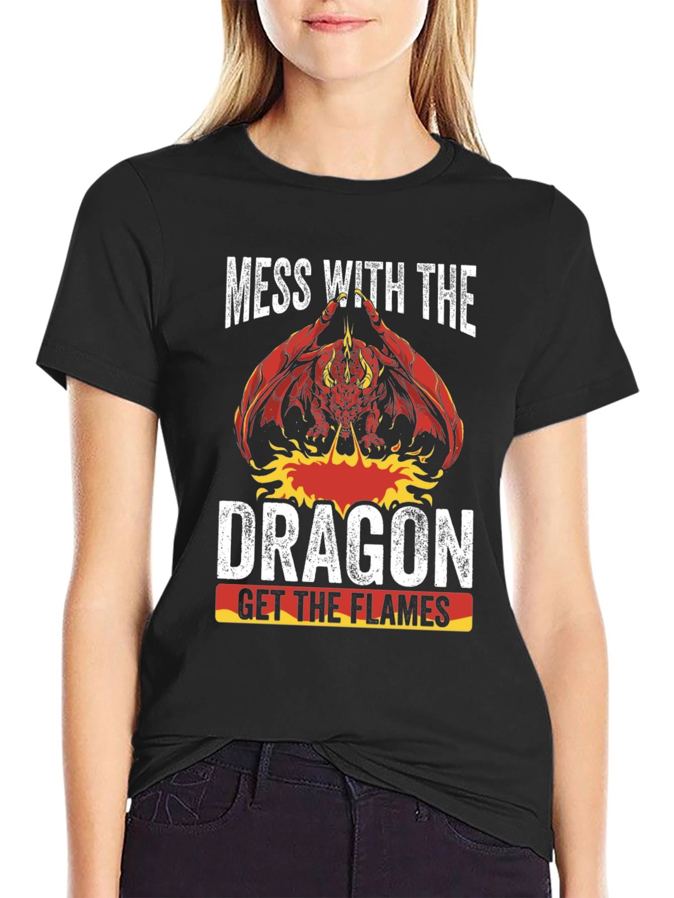 Dragon Flames Graphic T-Shirt