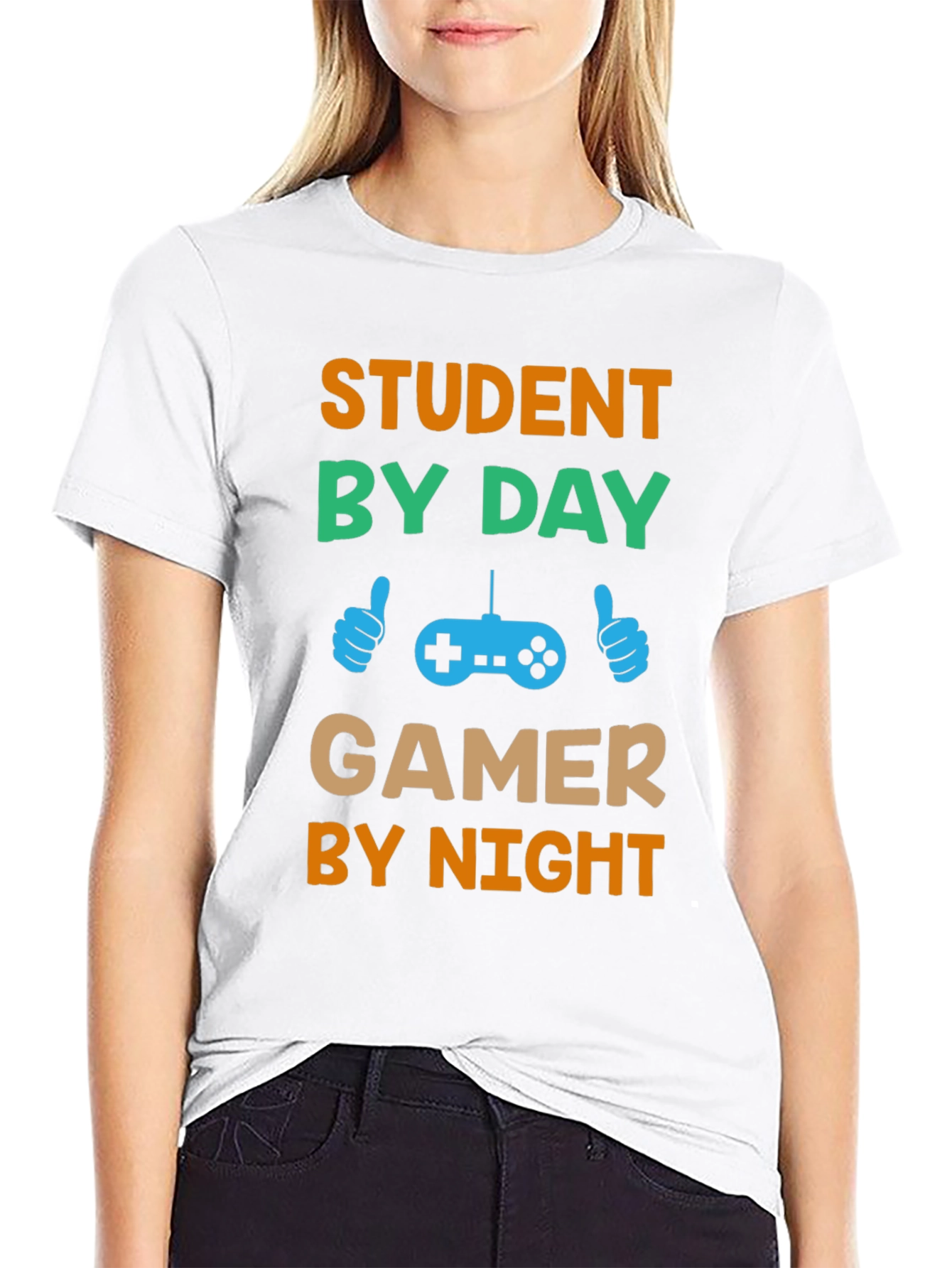 Student by Day Gamer by Night T-Shirt