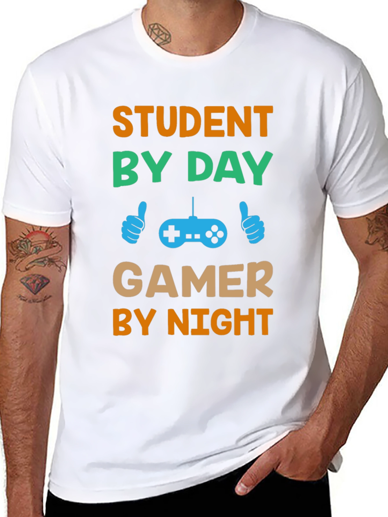 Student by Day Gamer by Night T-Shirt